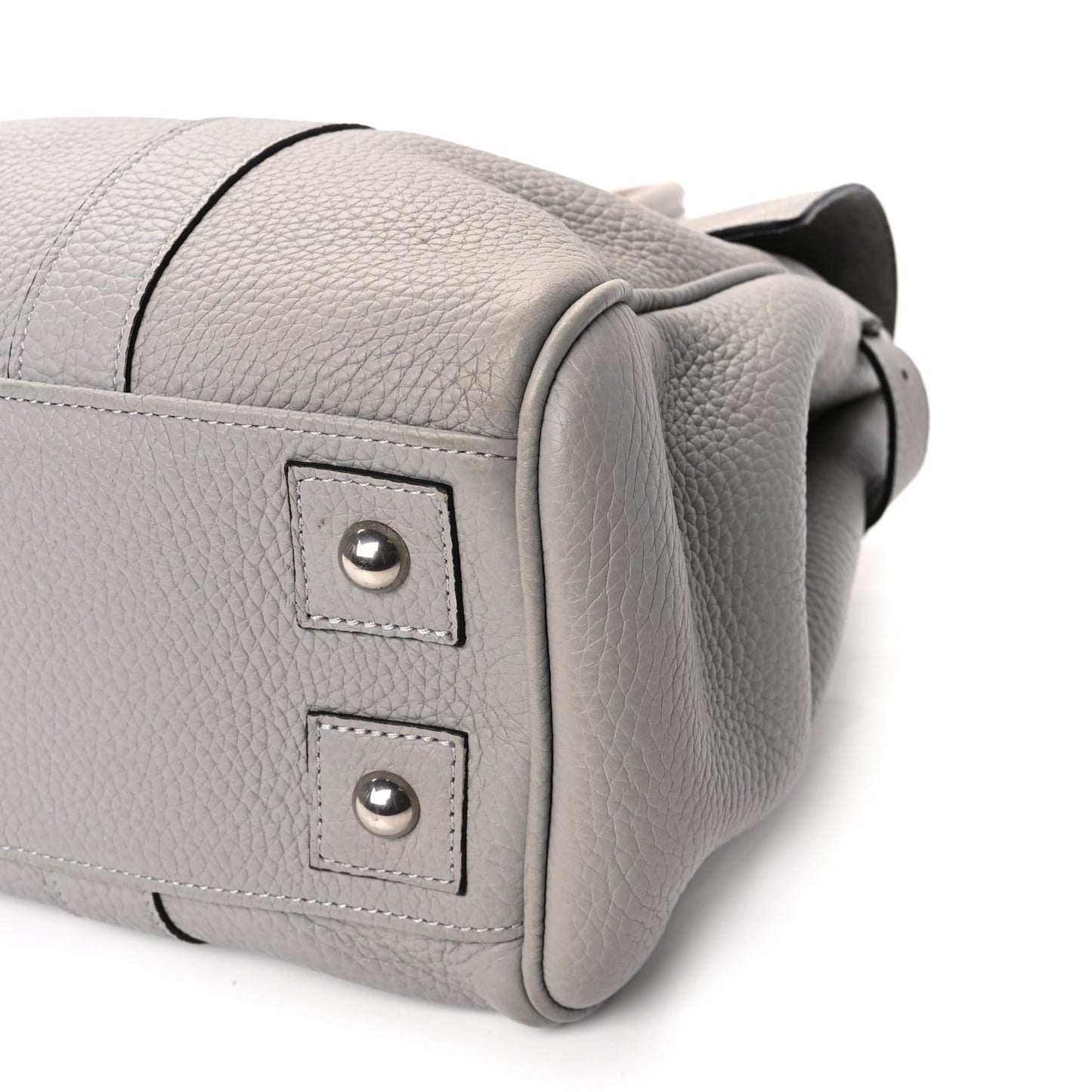 Mulberry Small Classic Grain Bayswater Pale Grey