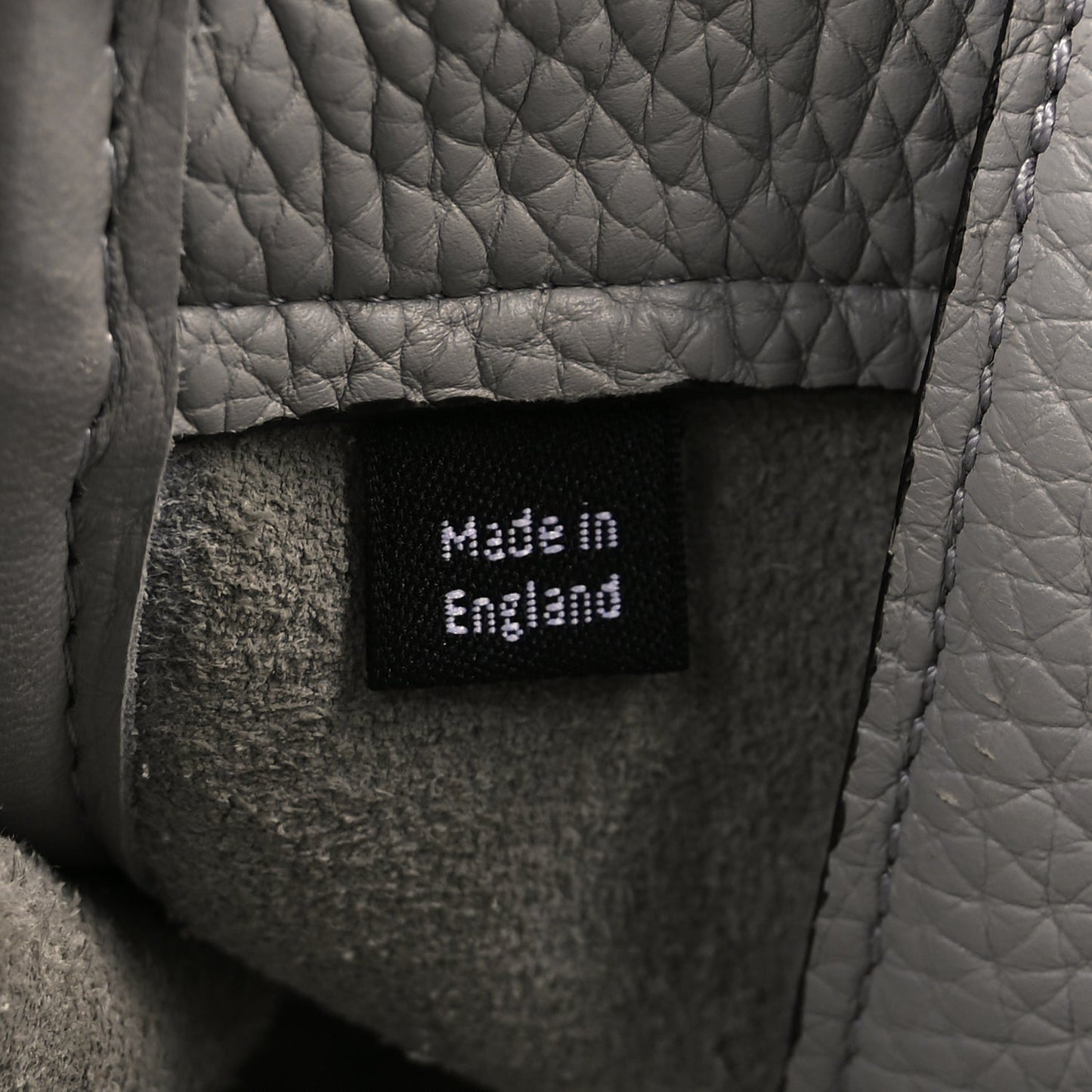 Mulberry Small Classic Grain Bayswater Pale Grey