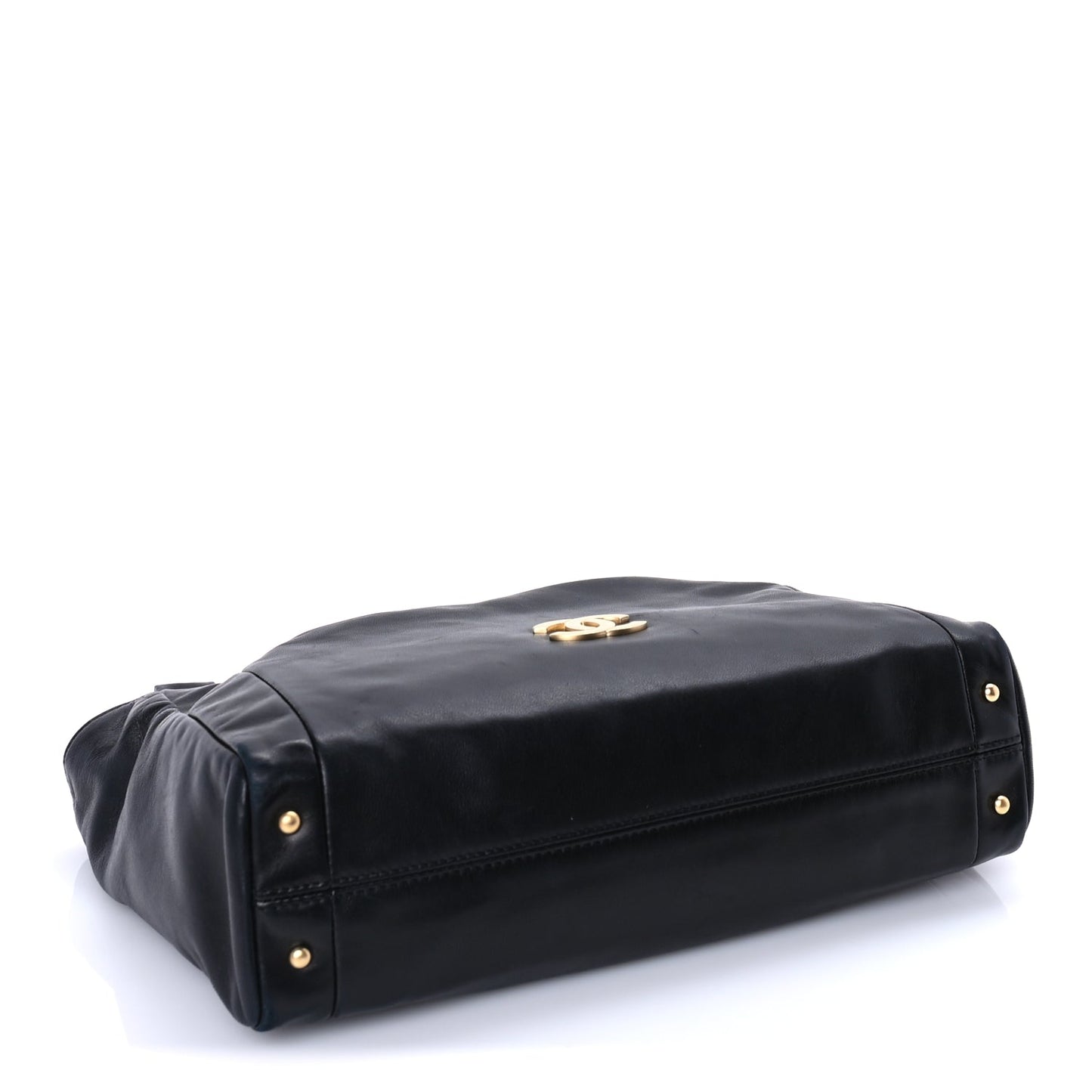 Chanel Lambskin Small Olsen Shoulder Bag Black