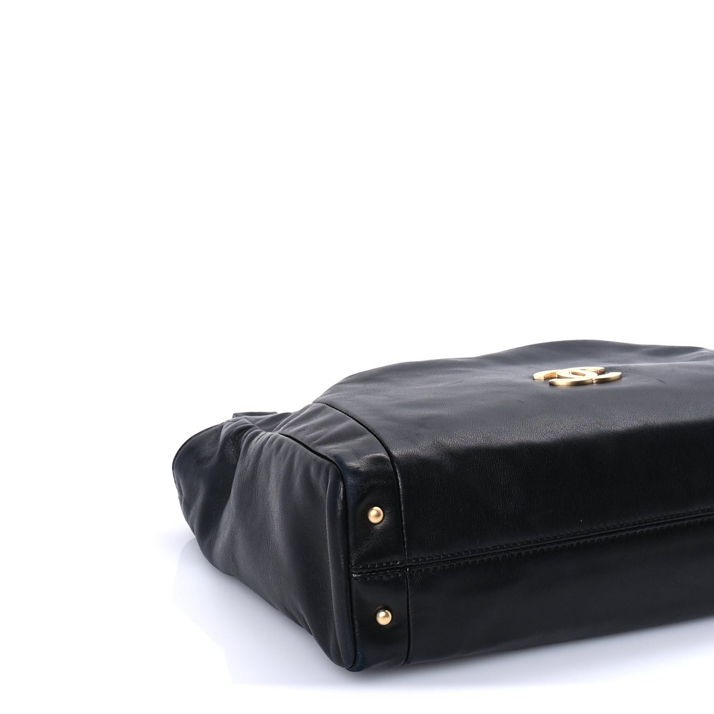 Chanel Lambskin Small Olsen Shoulder Bag Black