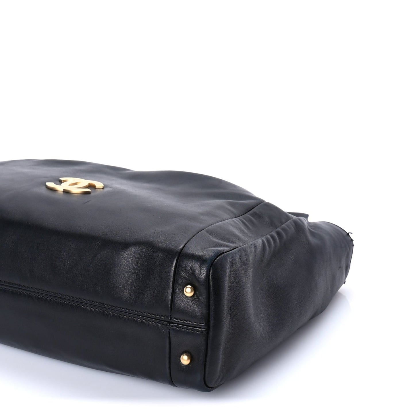 Chanel Lambskin Small Olsen Shoulder Bag Black