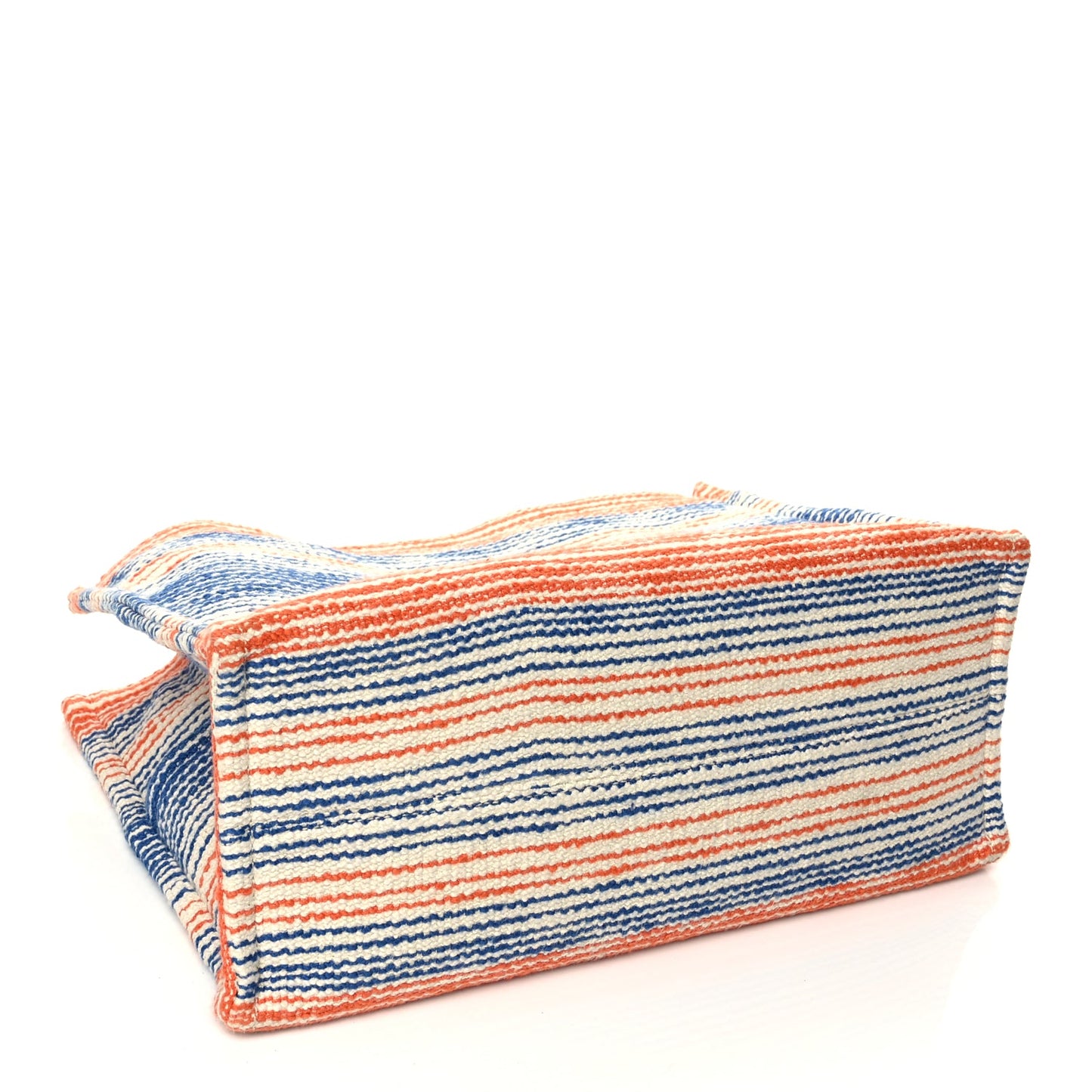 Celine Jacquard Striped Large Cabas Multicolor