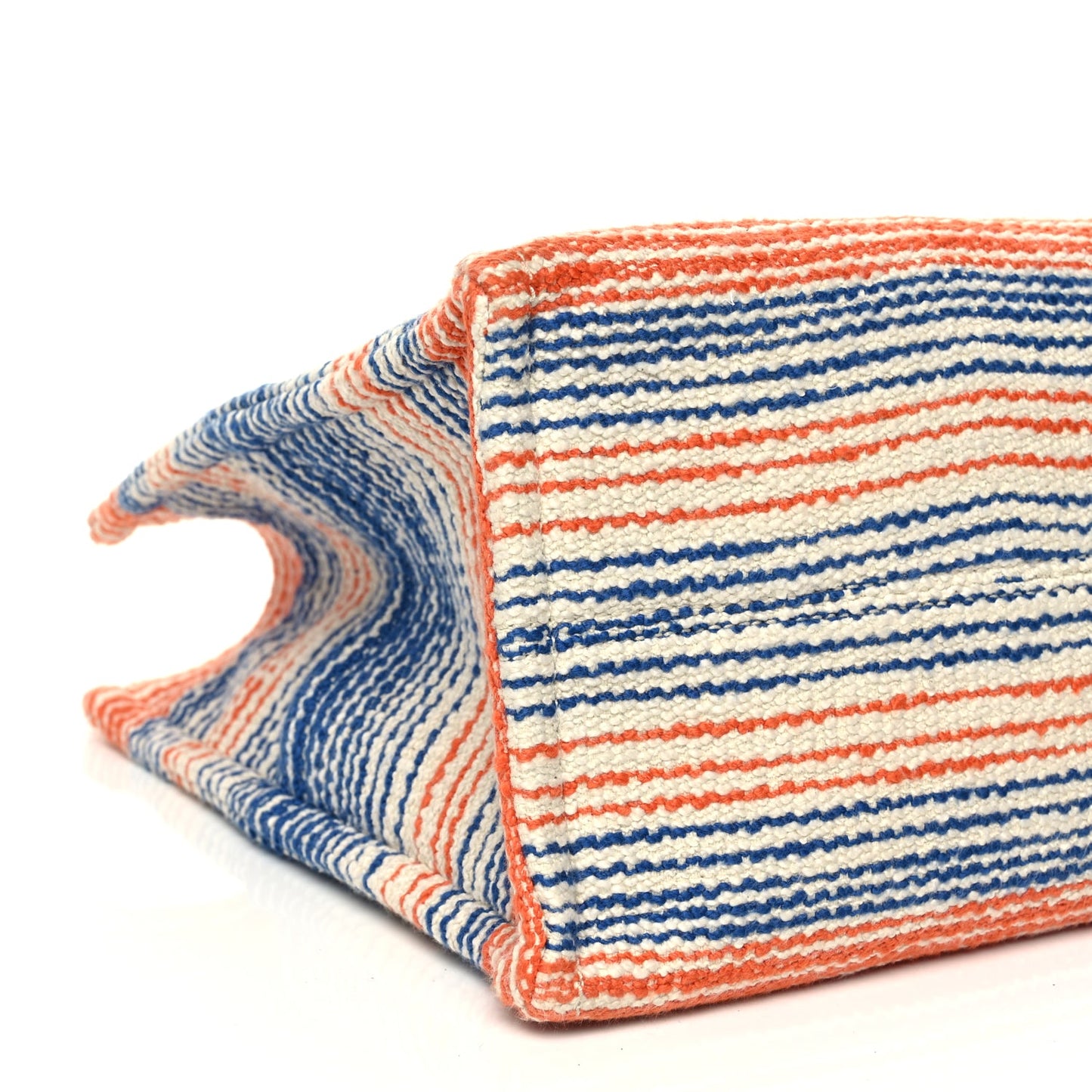 Celine Jacquard Striped Large Cabas Multicolor