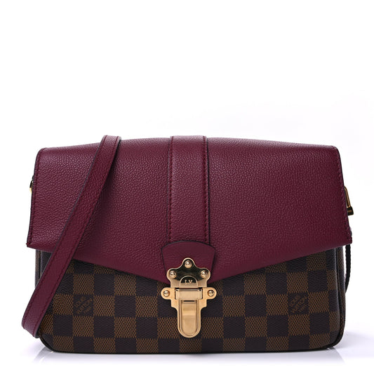 Louis Vuitton Damier Ebene Clapton  Raisin