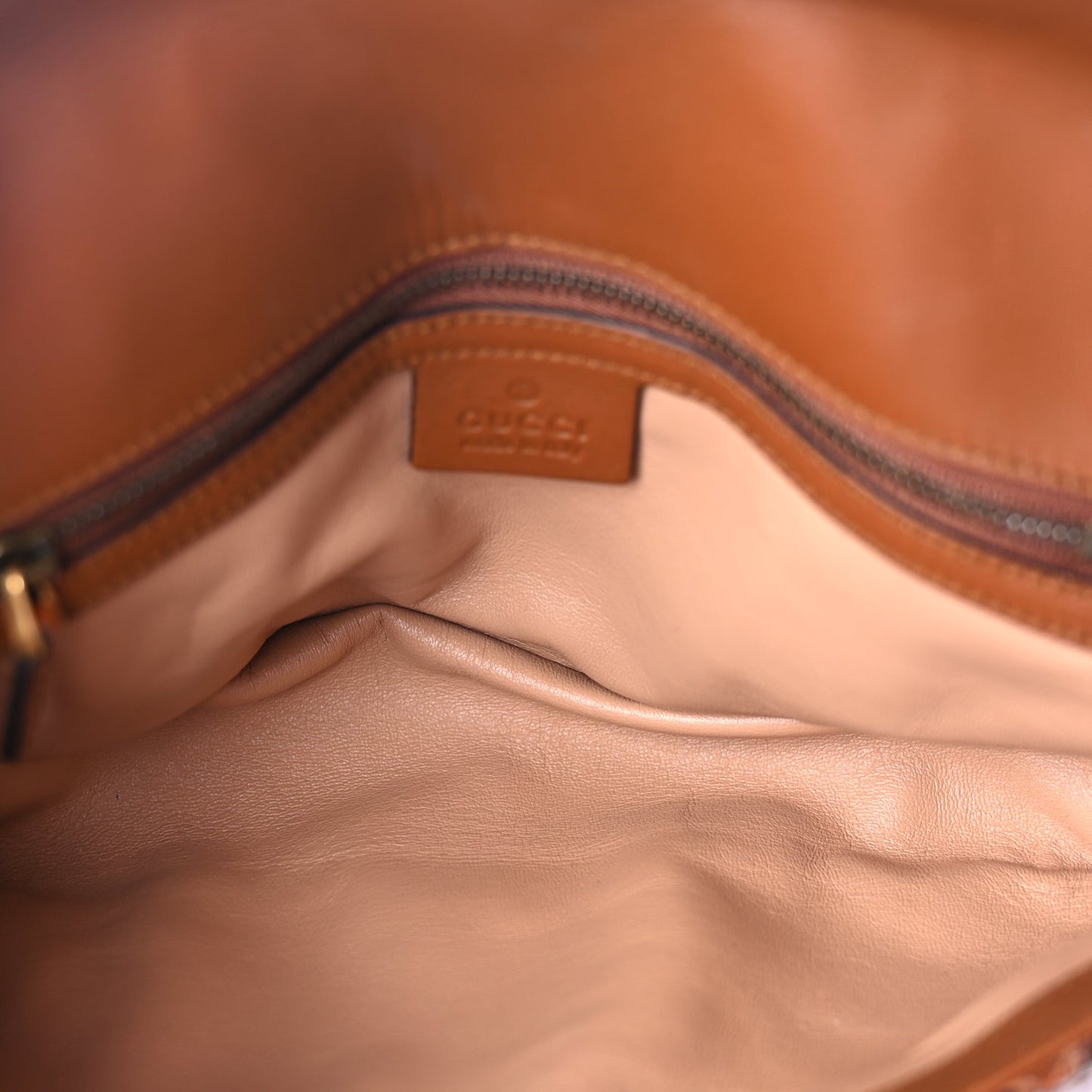 Gucci Snakeskin Matelasse Small GG Marmont Shoulder Bag Brown