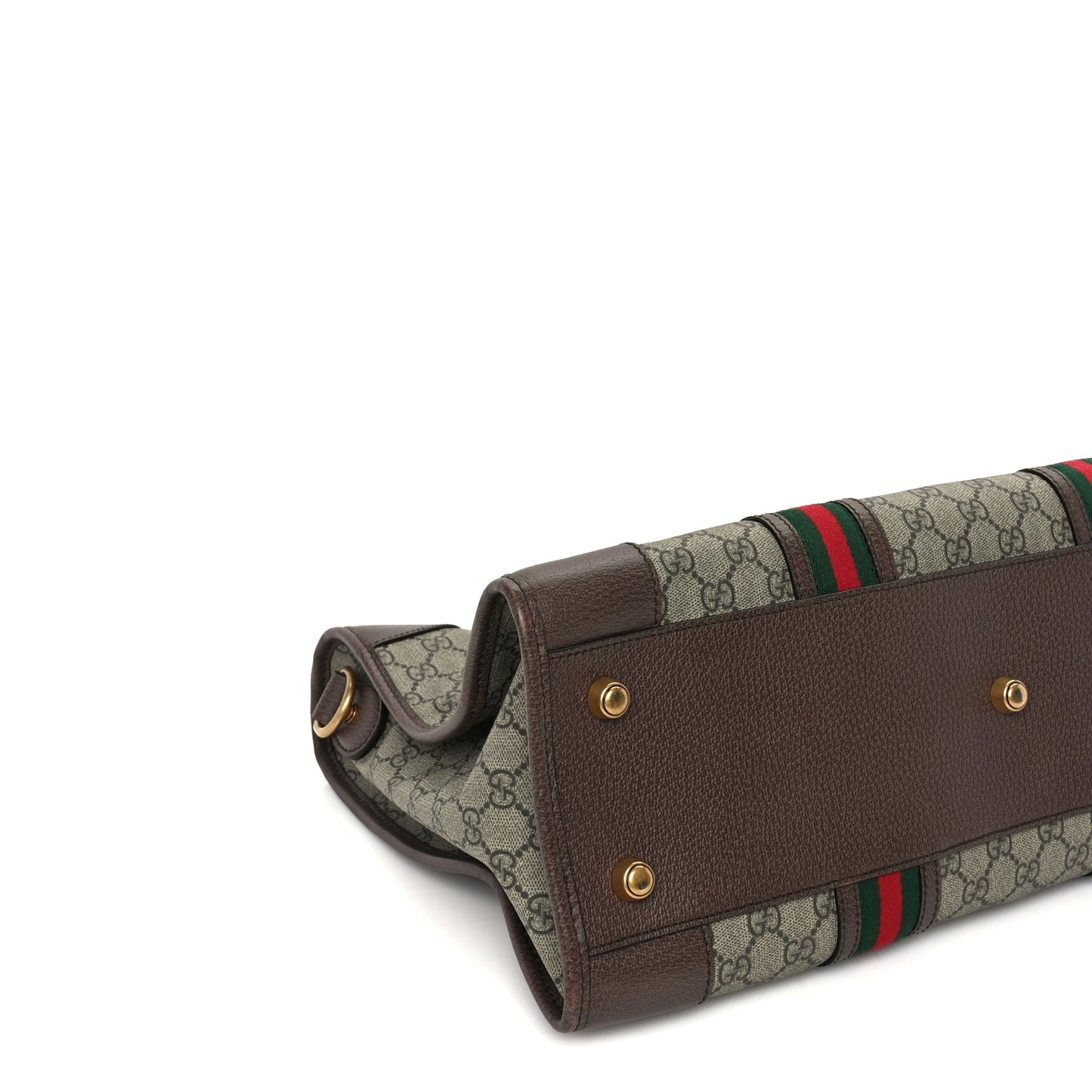 Gucci Soft GG Supreme Monogram Web Neo Vintage Duffle Bag Beige New Acero Crop