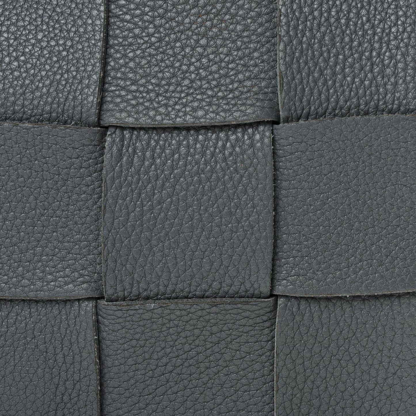 Bottega Veneta Grained Calfskin Maxi Intrecciato Cassette Crossbody Bag Thunder