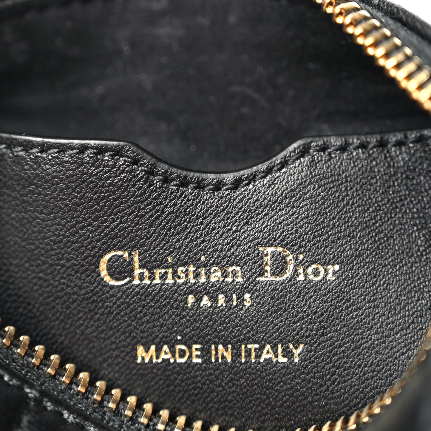 Christian Dior Lambskin Cannage Micro Dior Vibe Hobo Bag Black