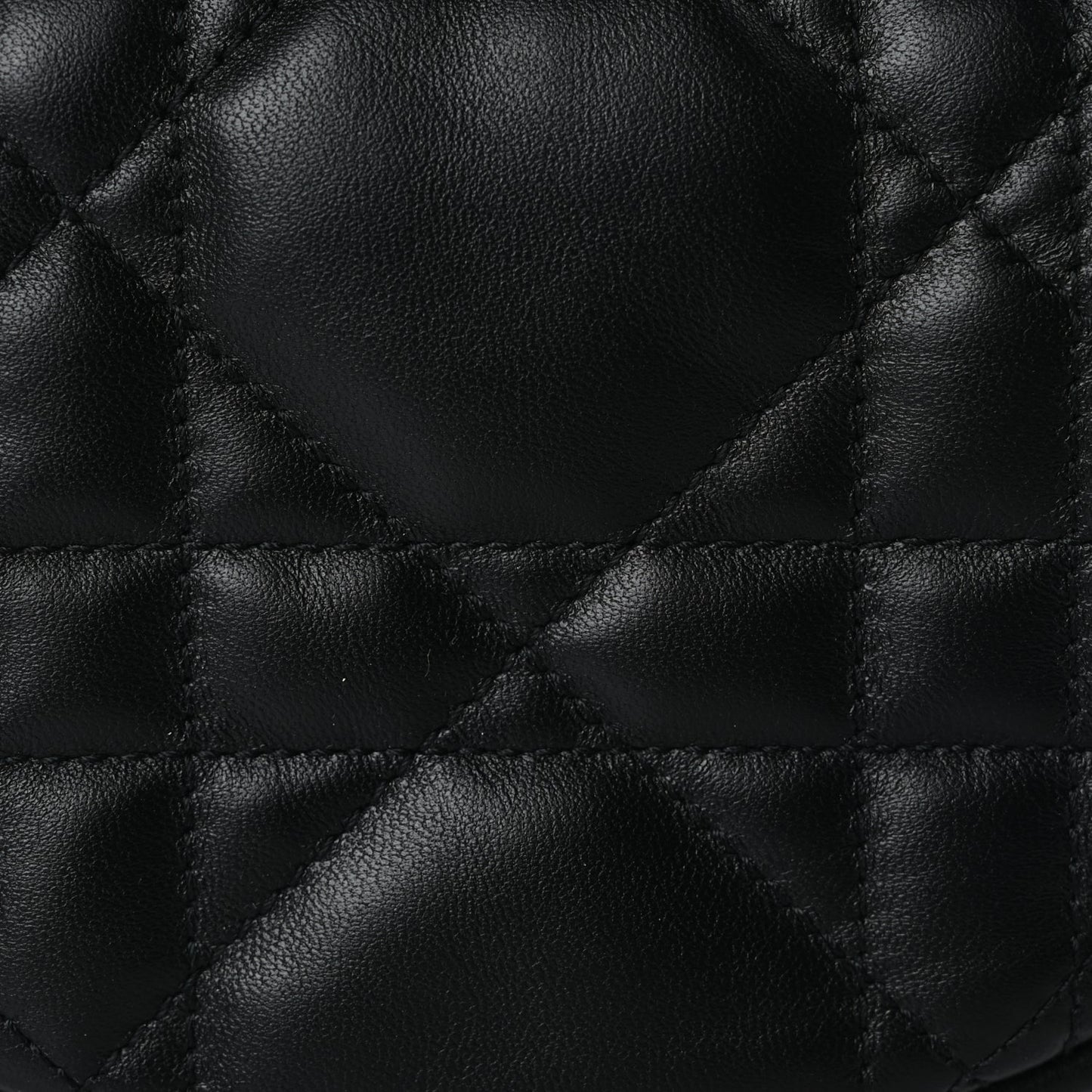Christian Dior Lambskin Cannage Micro Dior Vibe Hobo Bag Black