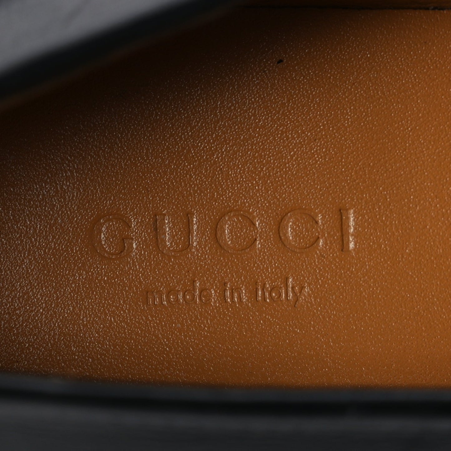 Gucci Calfskin Womens Jordaan Loafers 37.5 Black