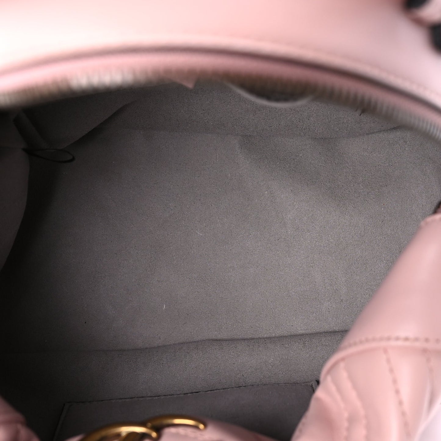 Gucci Calfskin Matelasse GG Marmont Backpack Porcelain Rose