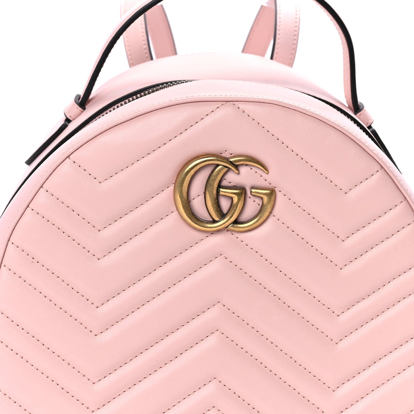 Gucci Calfskin Matelasse GG Marmont Backpack Porcelain Rose