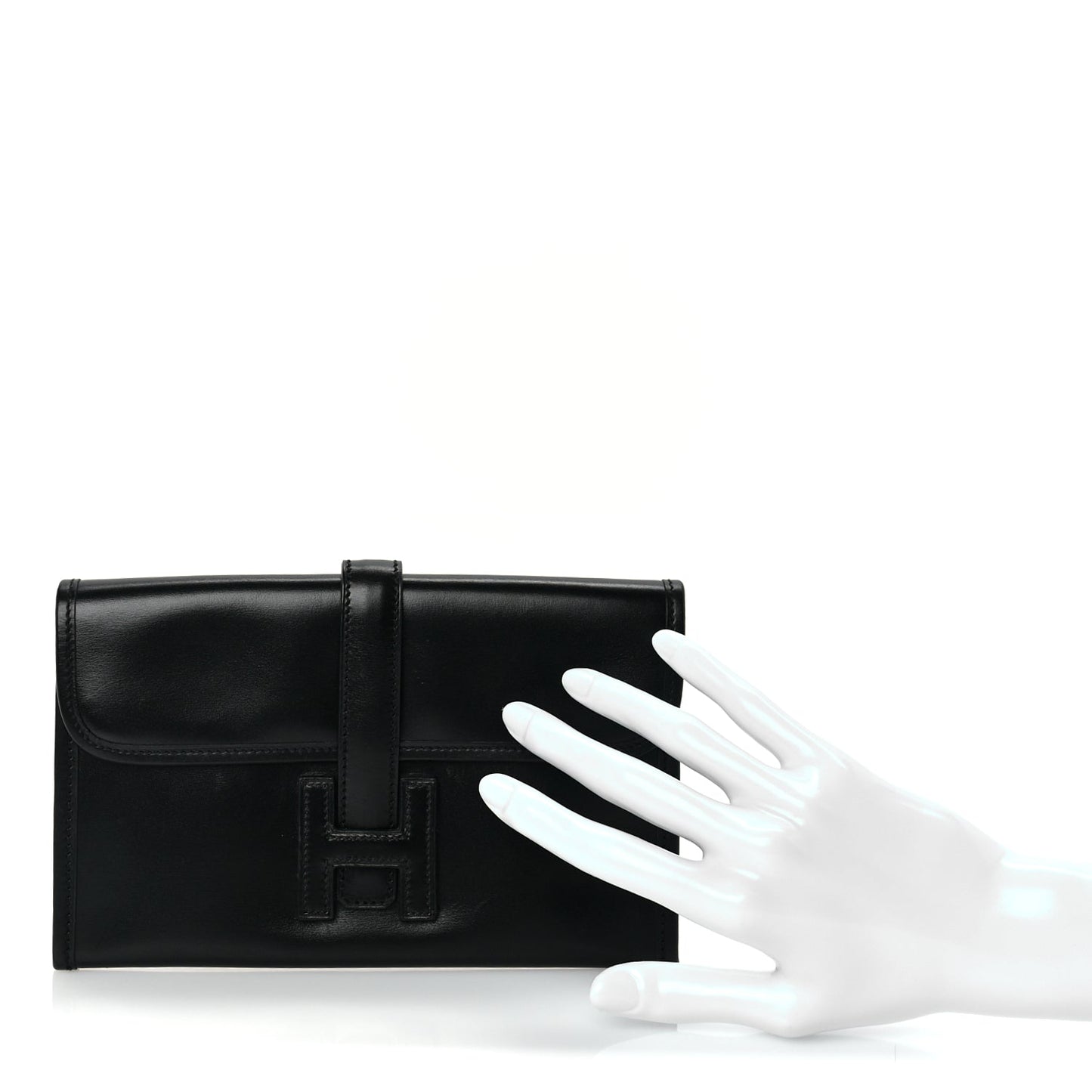 Hermes Box Mini Jige 20 Clutch  Black