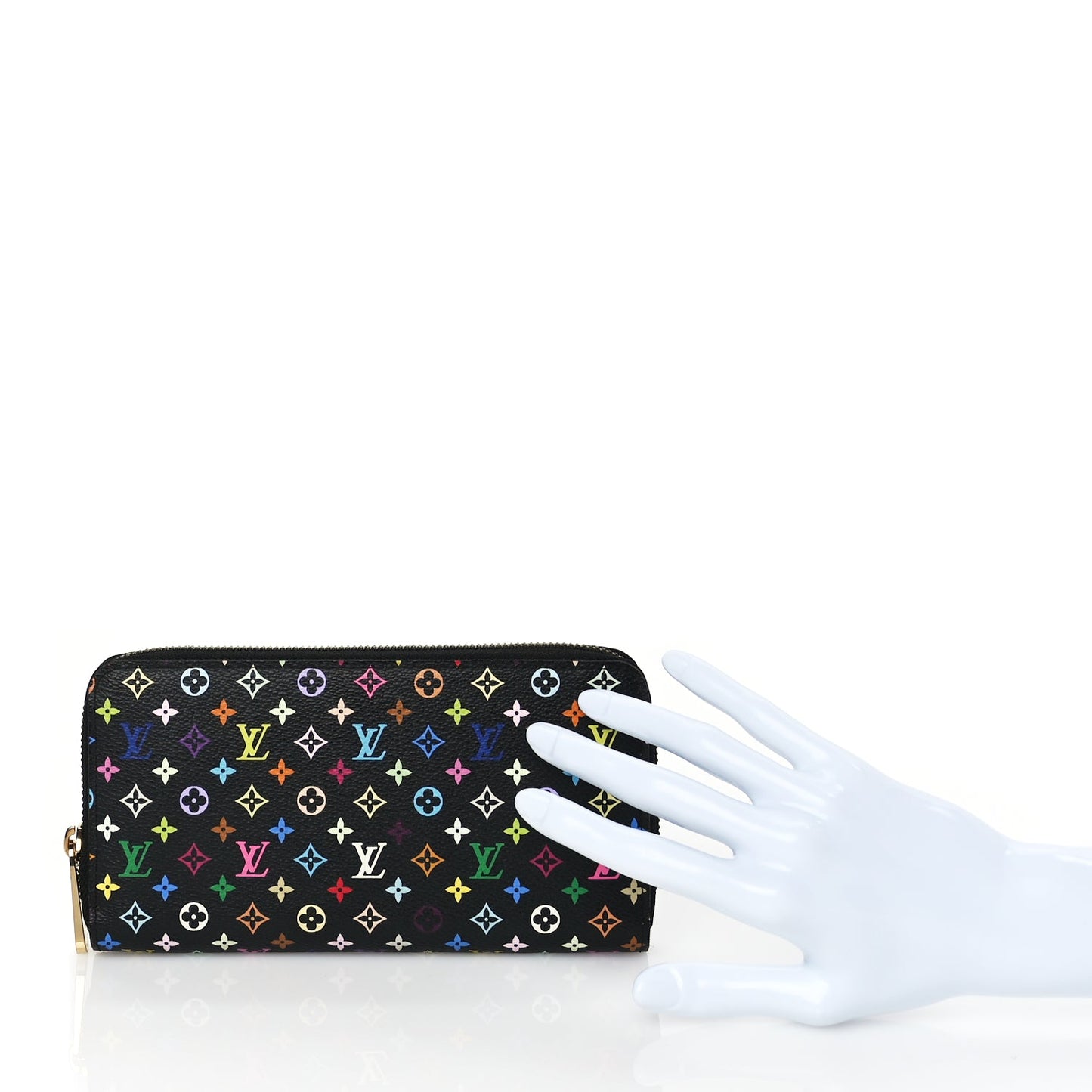 Louis Vuitton Monogram Multicolour Zippy Wallet Black
