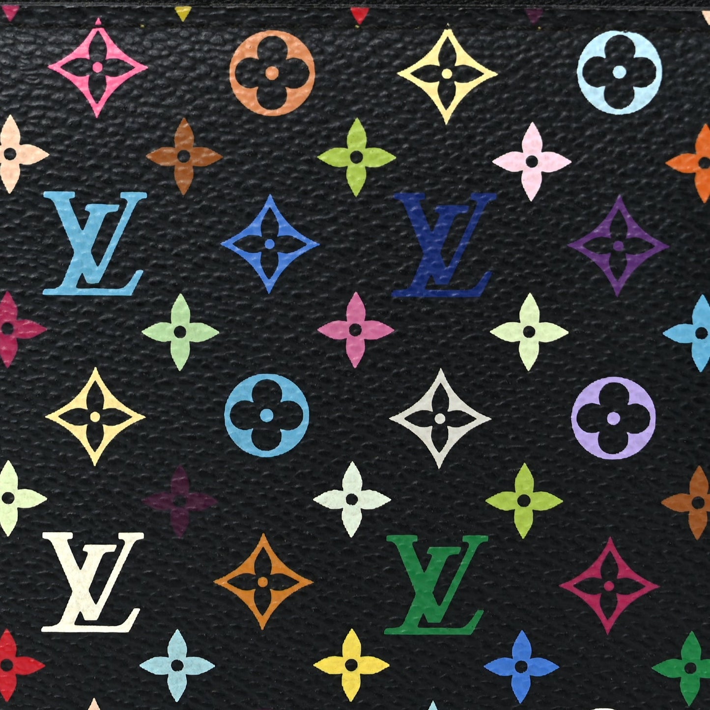 Louis Vuitton Monogram Multicolour Zippy Wallet Black