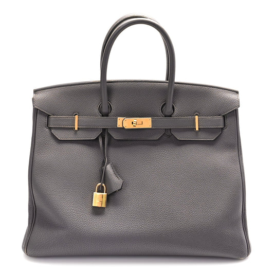 Hermes Togo Birkin 35 Etain