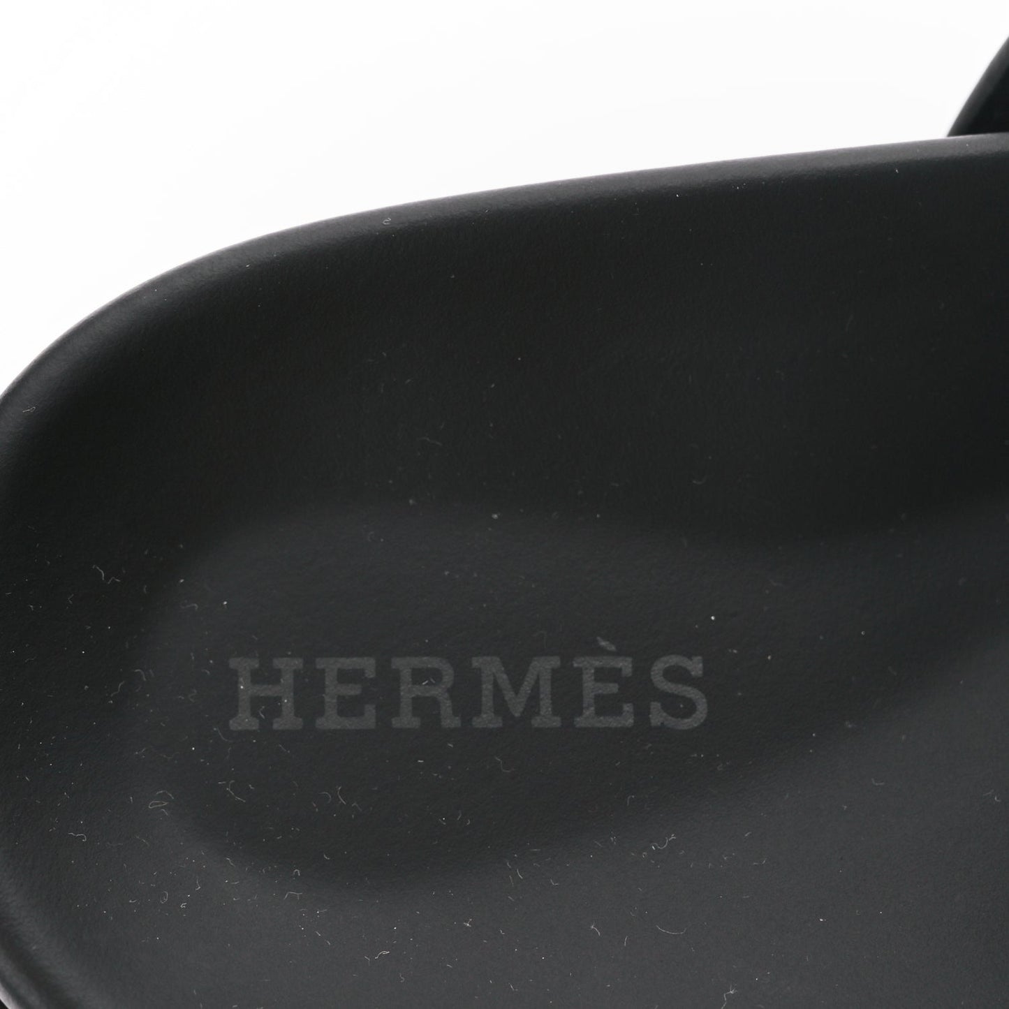 Hermes Calfskin Womens Chypre Sandals 38 Black