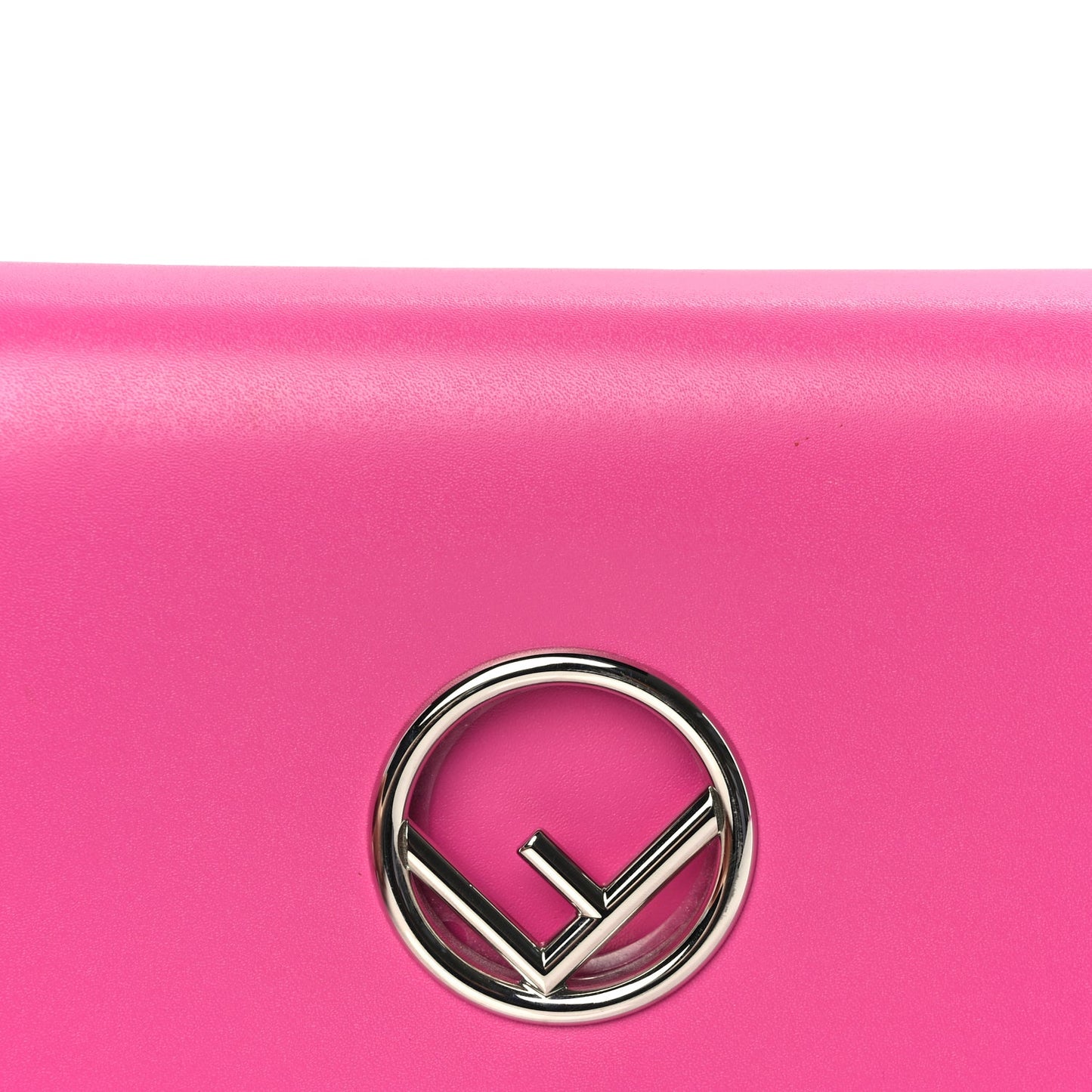Fendi Vitello Liberty Lucido F is Fendi Wallet on Chain Fuschia