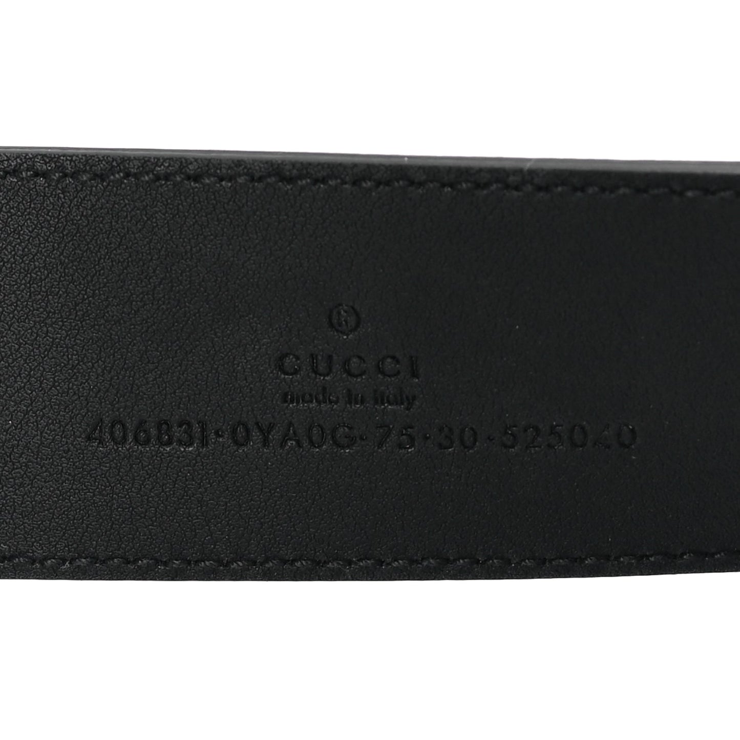 Gucci Calfskin Double G 40mm Belt 75 30 Black