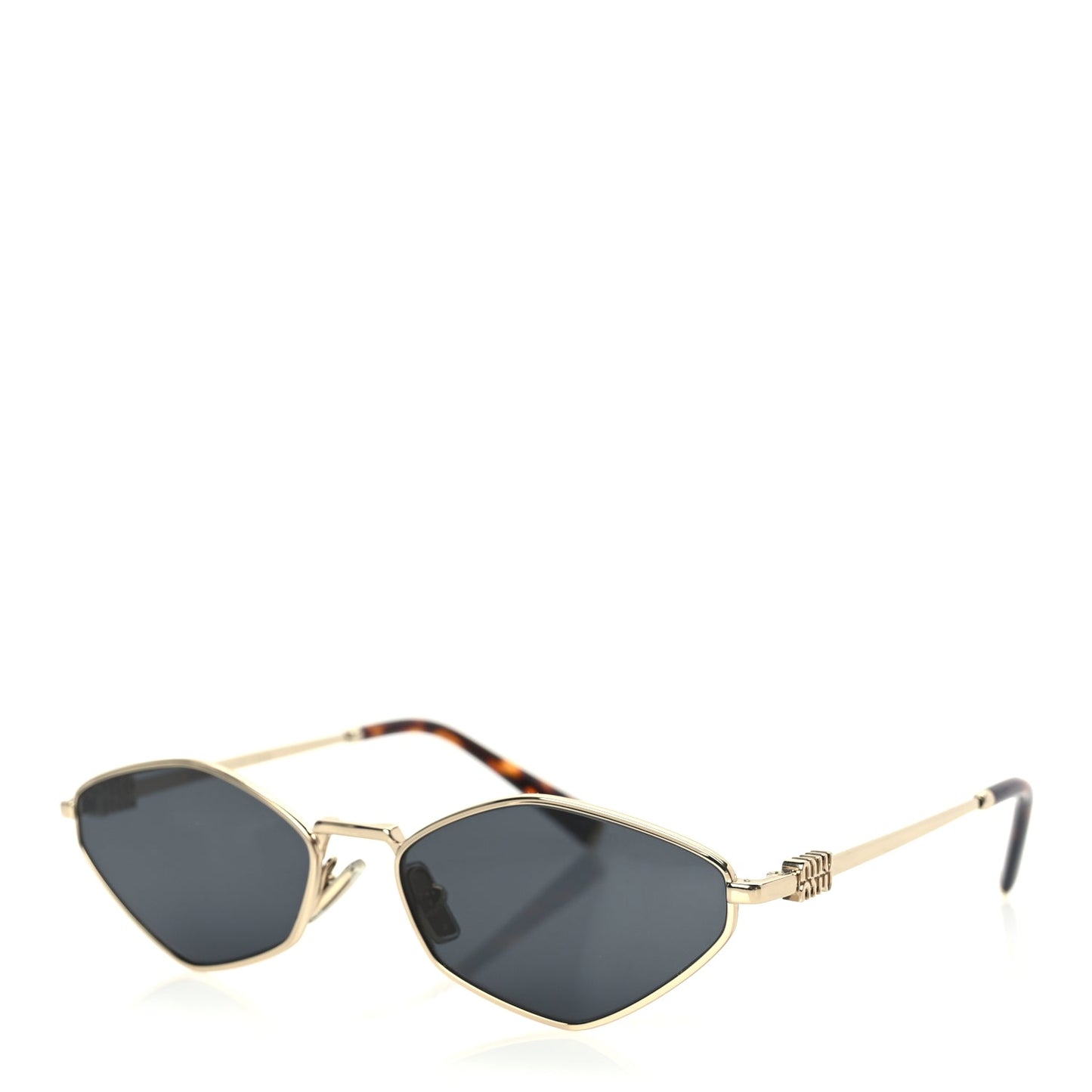 Miu Miu Metal Sunglasses MU 56ZS Gold Grey
