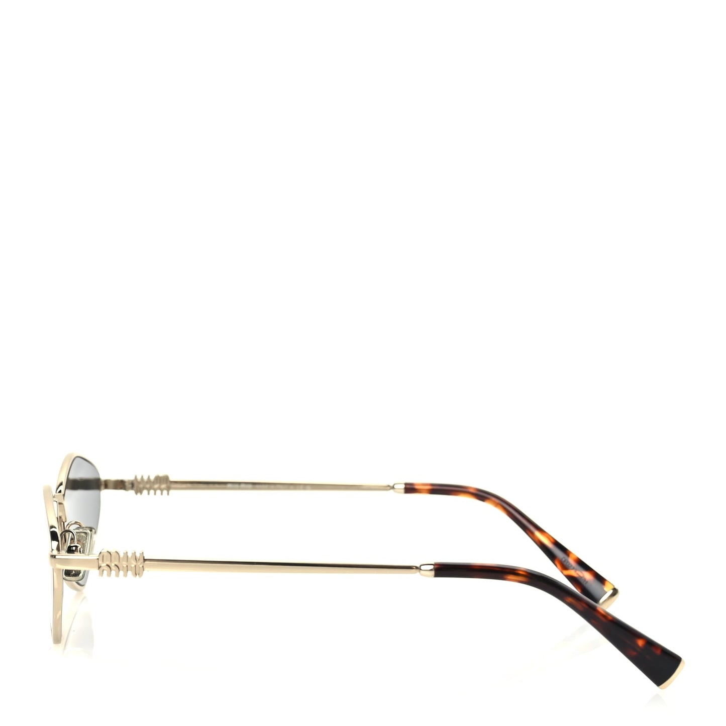 Miu Miu Metal Sunglasses MU 56ZS Gold Grey