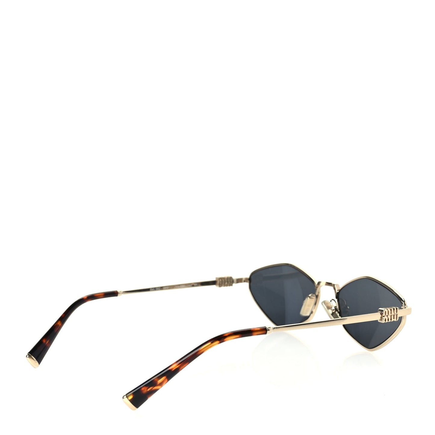Miu Miu Metal Sunglasses MU 56ZS Gold Grey
