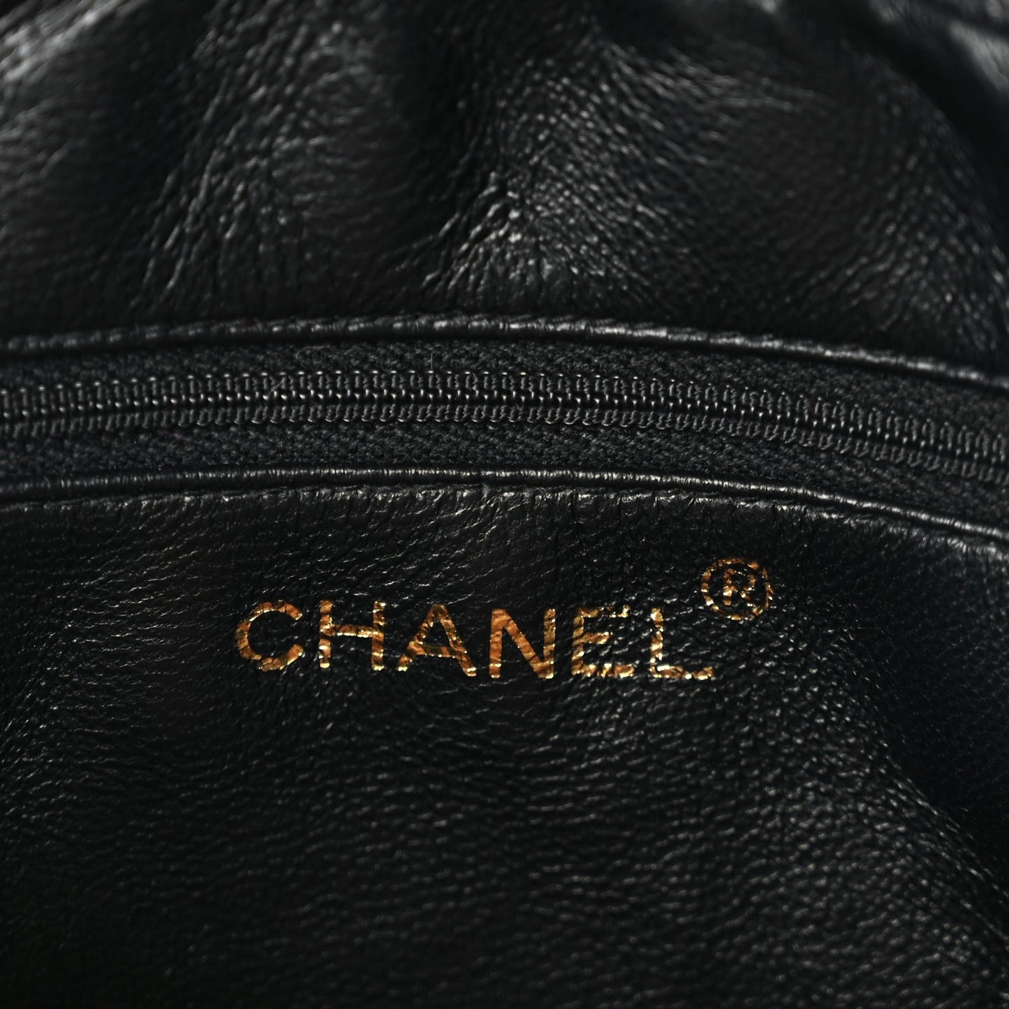 Chanel Lambskin Quilted CC Tassel Flap Camera Case Black