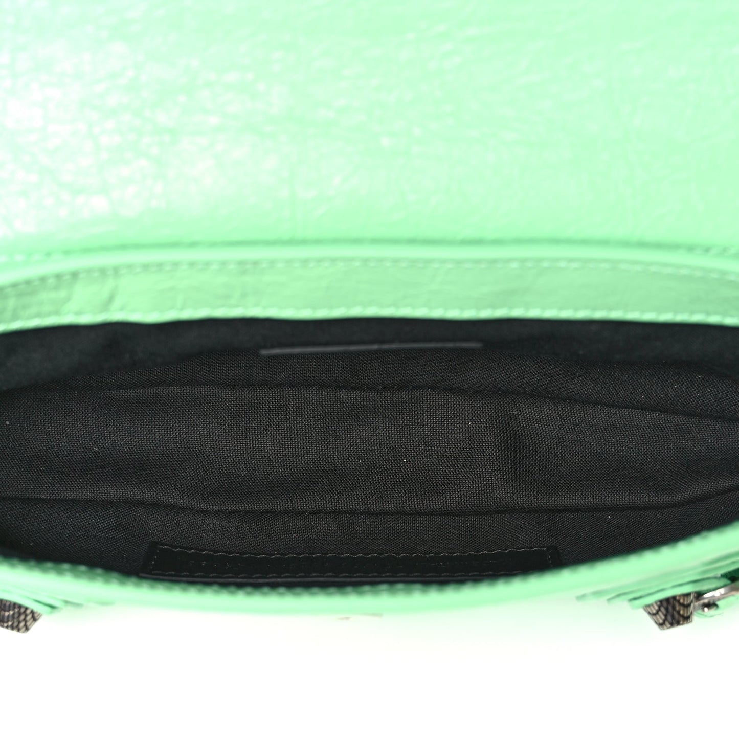 Balenciaga Agneau Arena Le Cagole Sling Bag XS Green