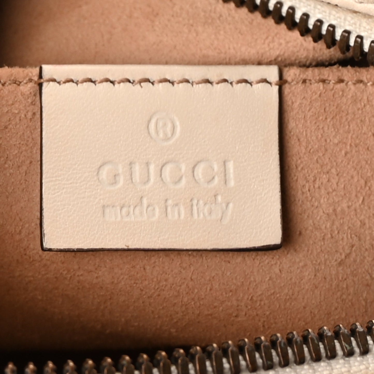 Gucci Calfskin Matelasse Small GG Marmont Chain Shoulder Bag White
