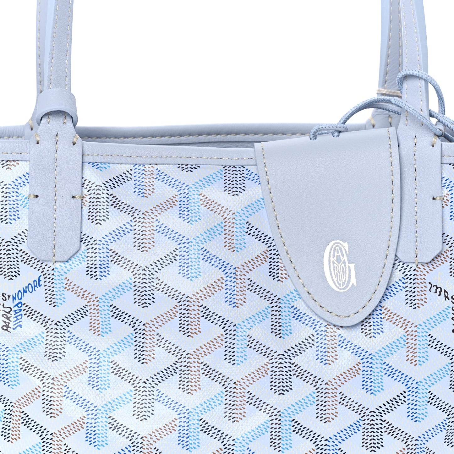 Goyard Goyardine Reversible Mini Anjou Polar Blue