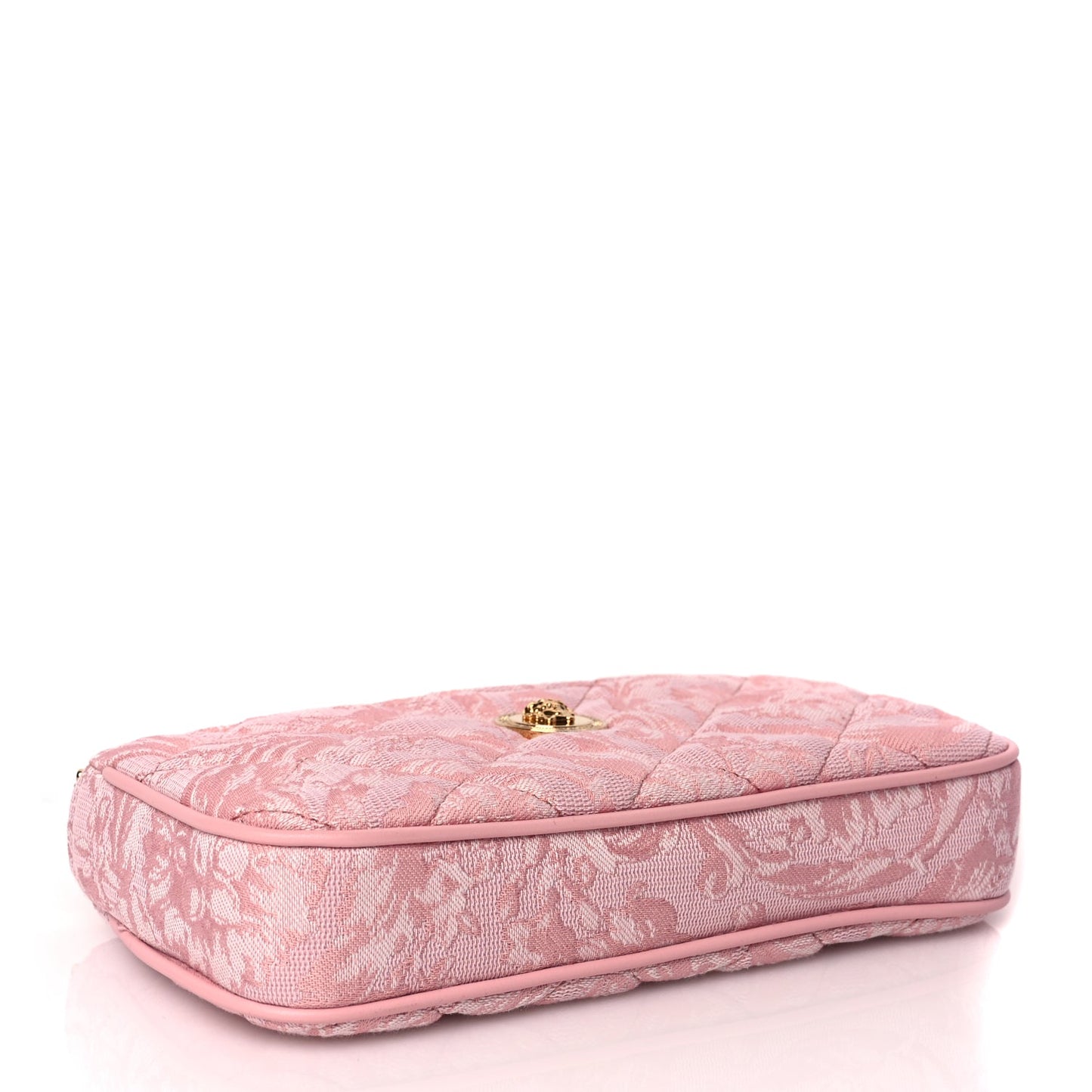 Versace Jacquard Barocco Quilted Medusa Crossbody Pink