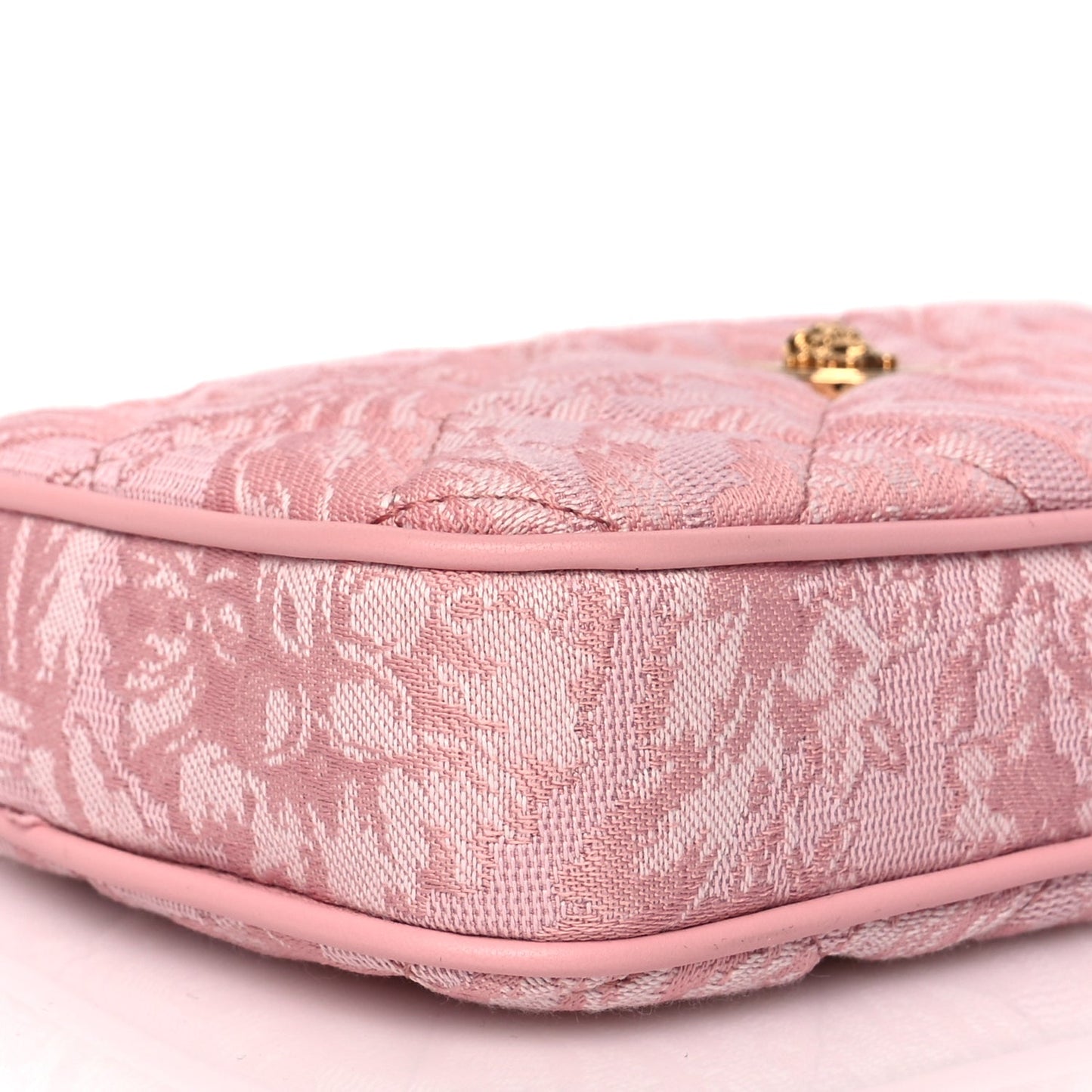 Versace Jacquard Barocco Quilted Medusa Crossbody Pink