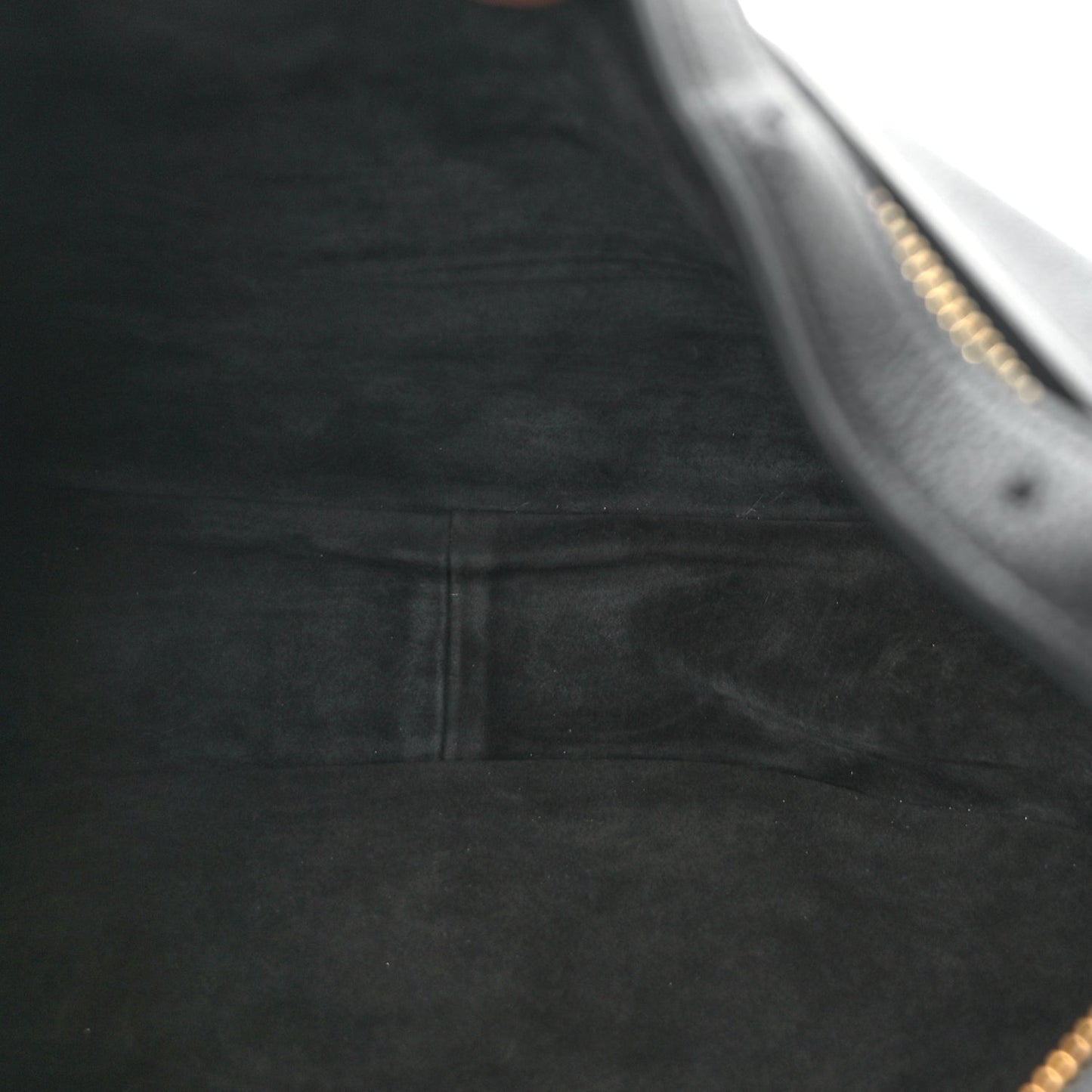 Celine Supple Calfskin Cuir Triomphe Large Heloise Shoulder Bag Black