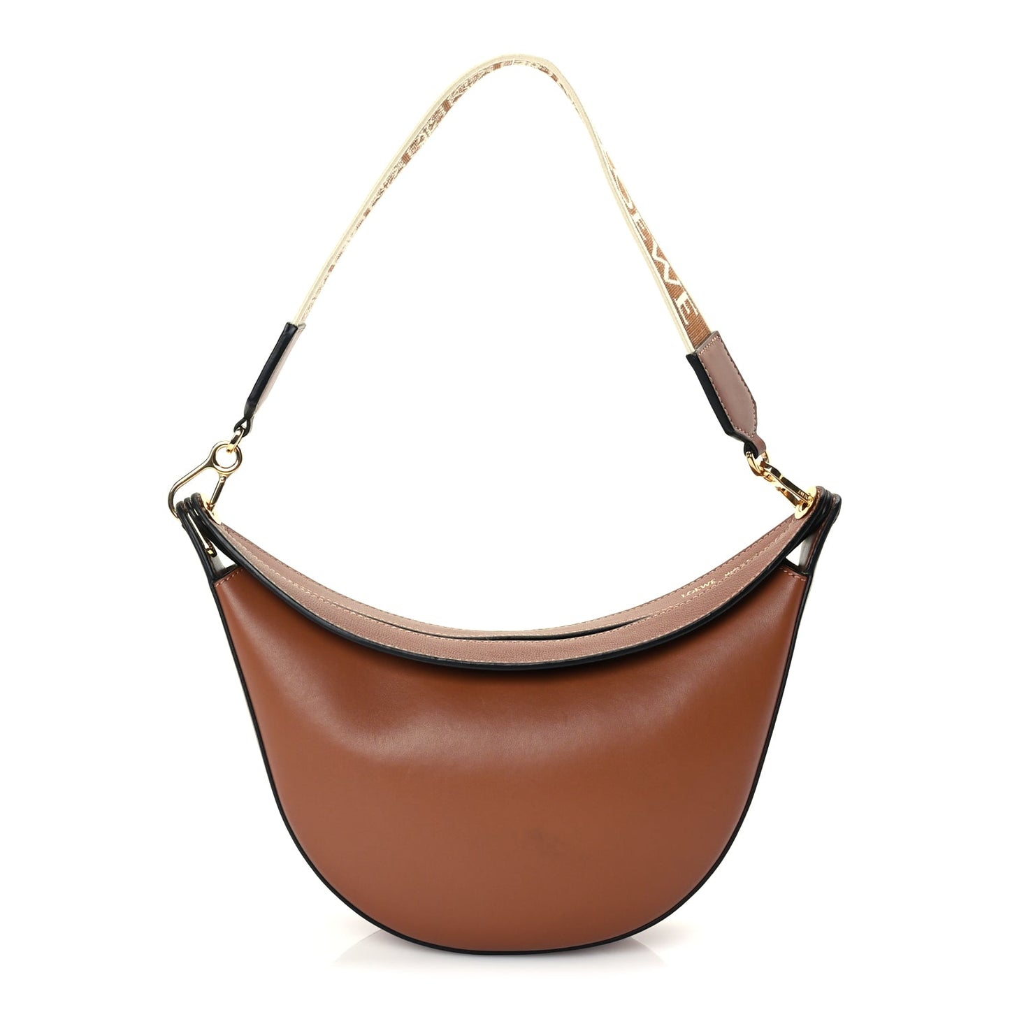 Loewe Satin Calfskin Jacquard Luna Bag Pecan