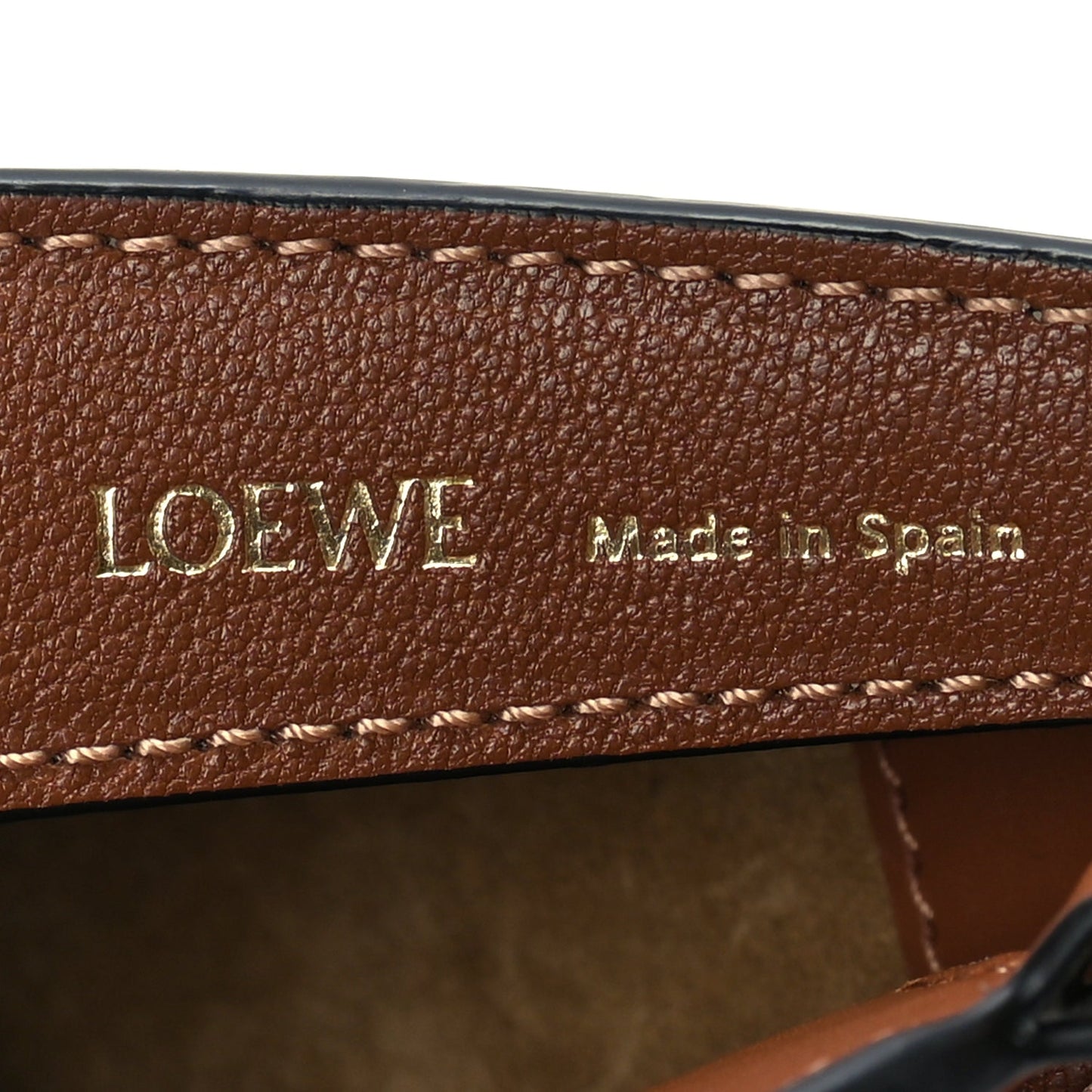 Loewe Satin Calfskin Jacquard Luna Bag Pecan