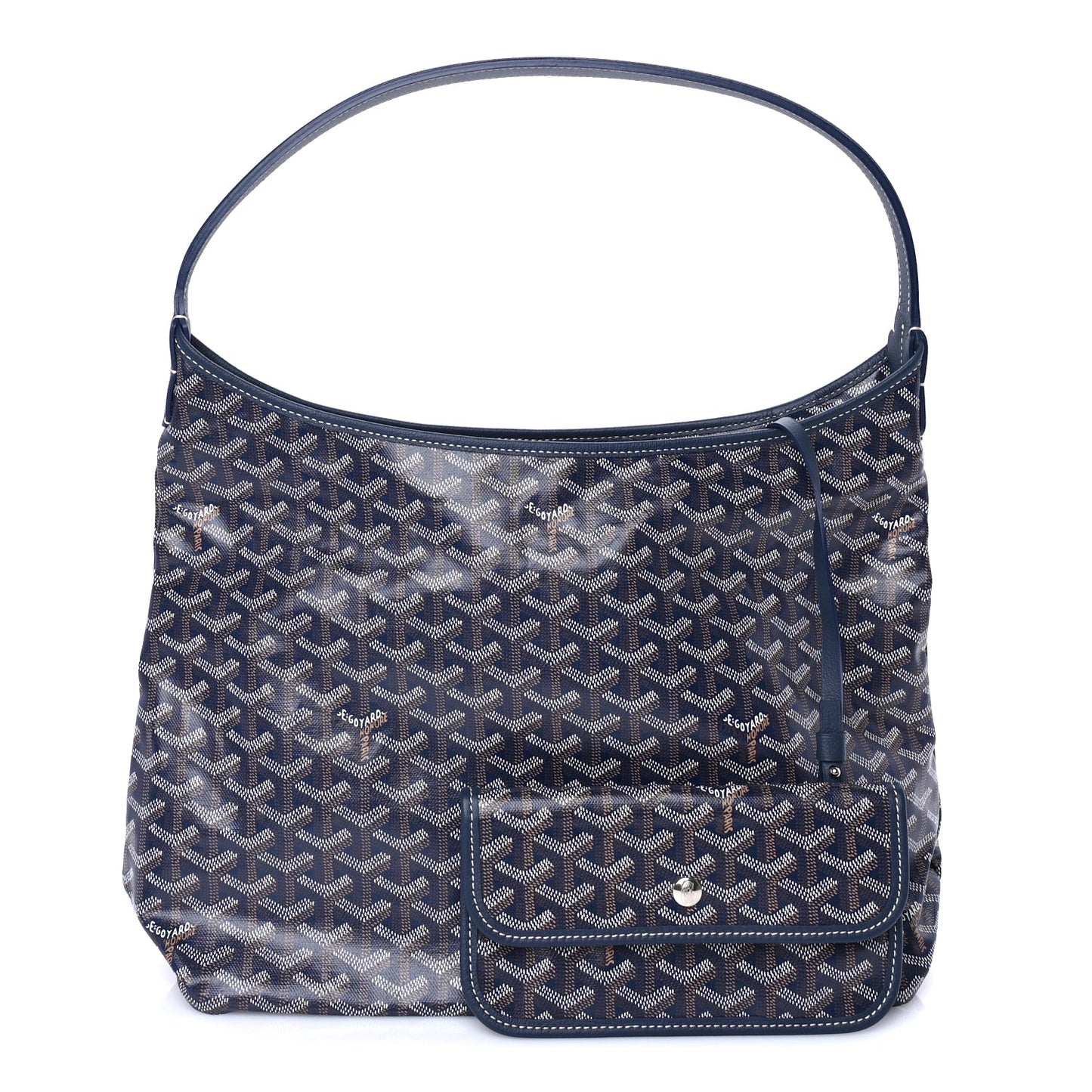 Goyard Goyard Goyardine Boheme Hobo  Navy Blue