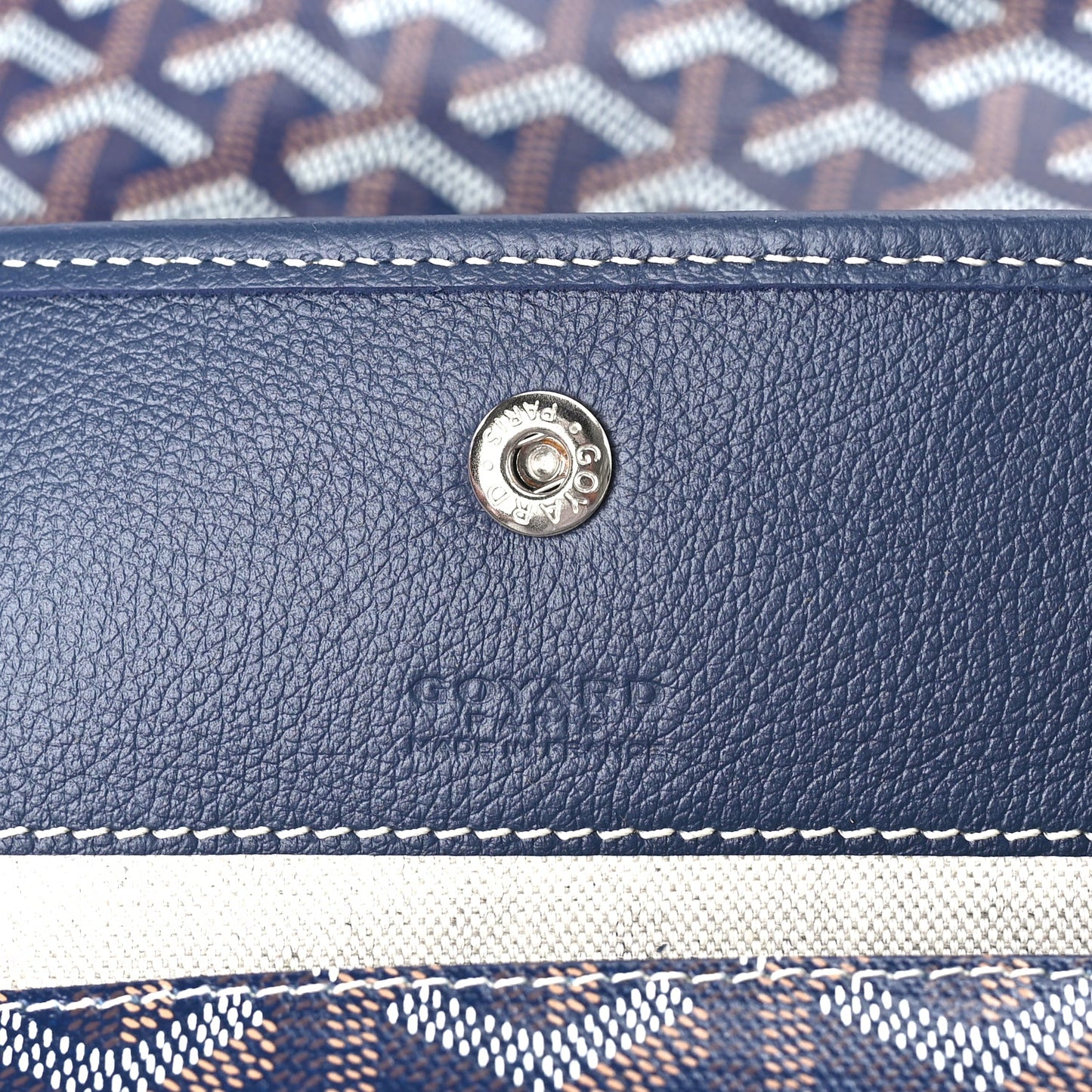 Goyard Goyard Goyardine Boheme Hobo  Navy Blue