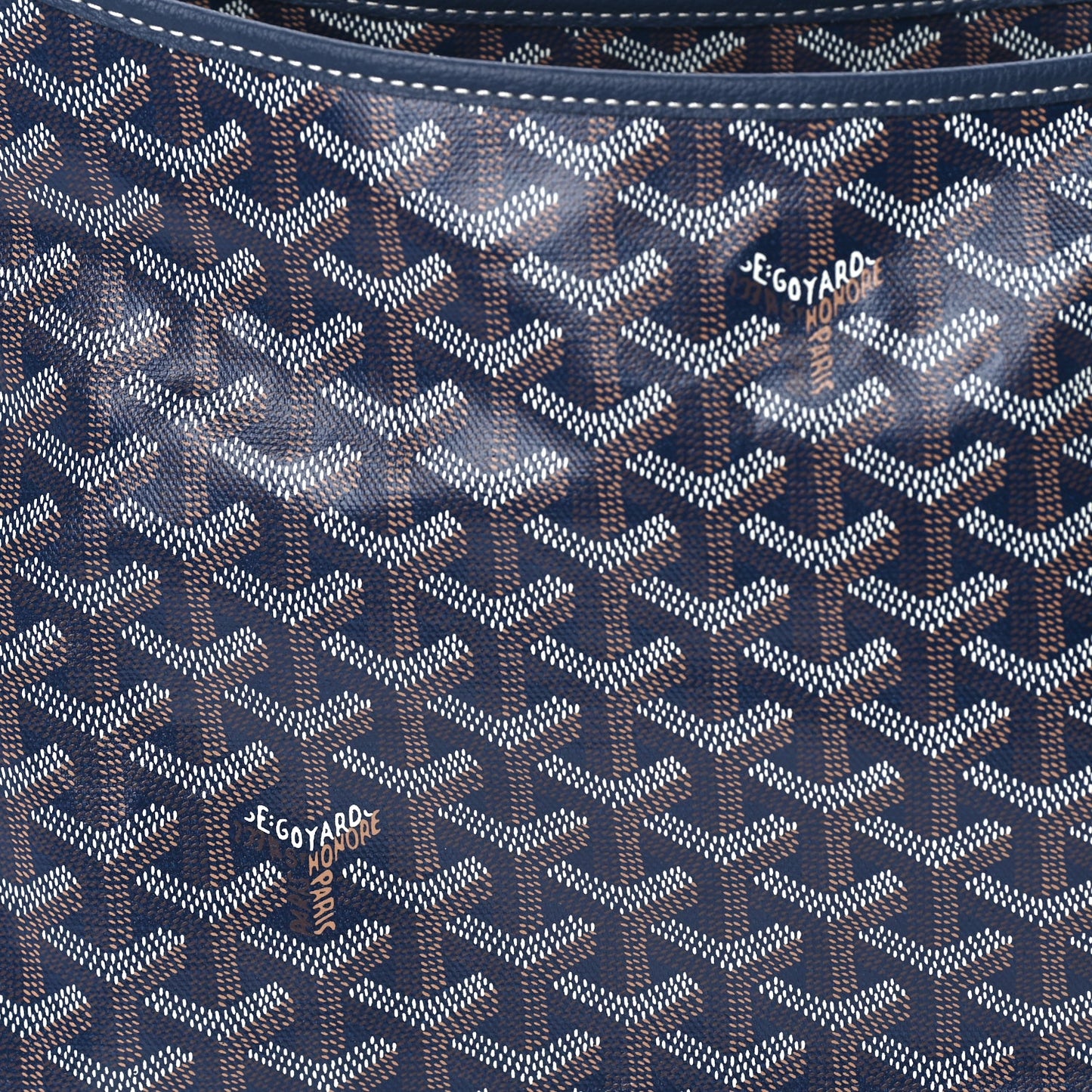 Goyard Goyard Goyardine Boheme Hobo  Navy Blue