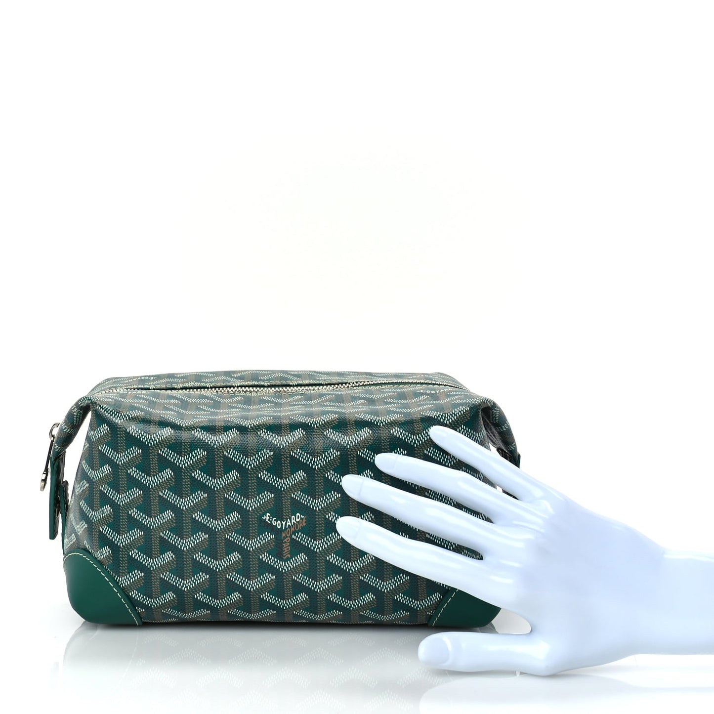 Goyard Goyardine Boeing 25 Trousse de Toilette Green