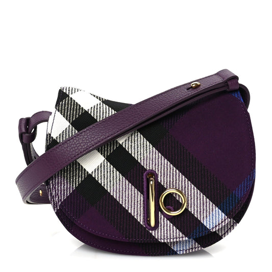 Burberry Jacquard Check Mini Rocking Horse Crossbody  Pansy