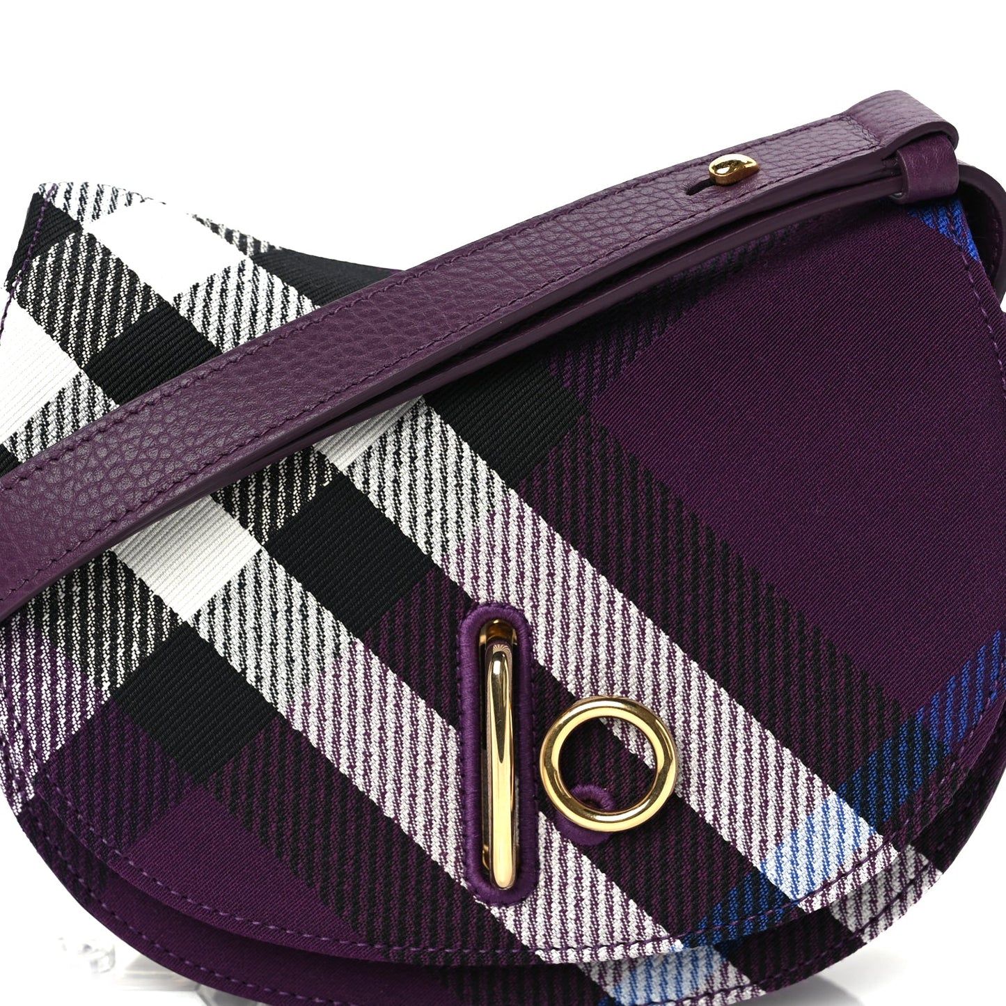 Burberry Jacquard Check Mini Rocking Horse Crossbody  Pansy