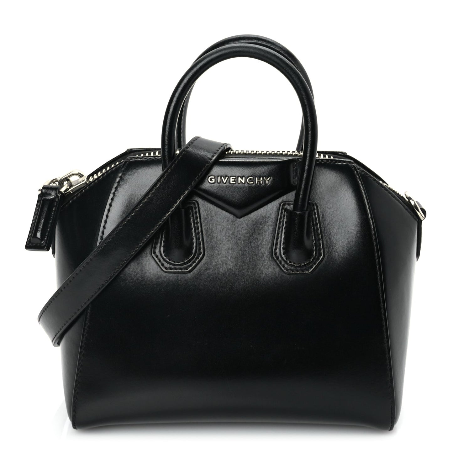 Givenchy Shiny Lord Calfskin Mini Antigona Black
