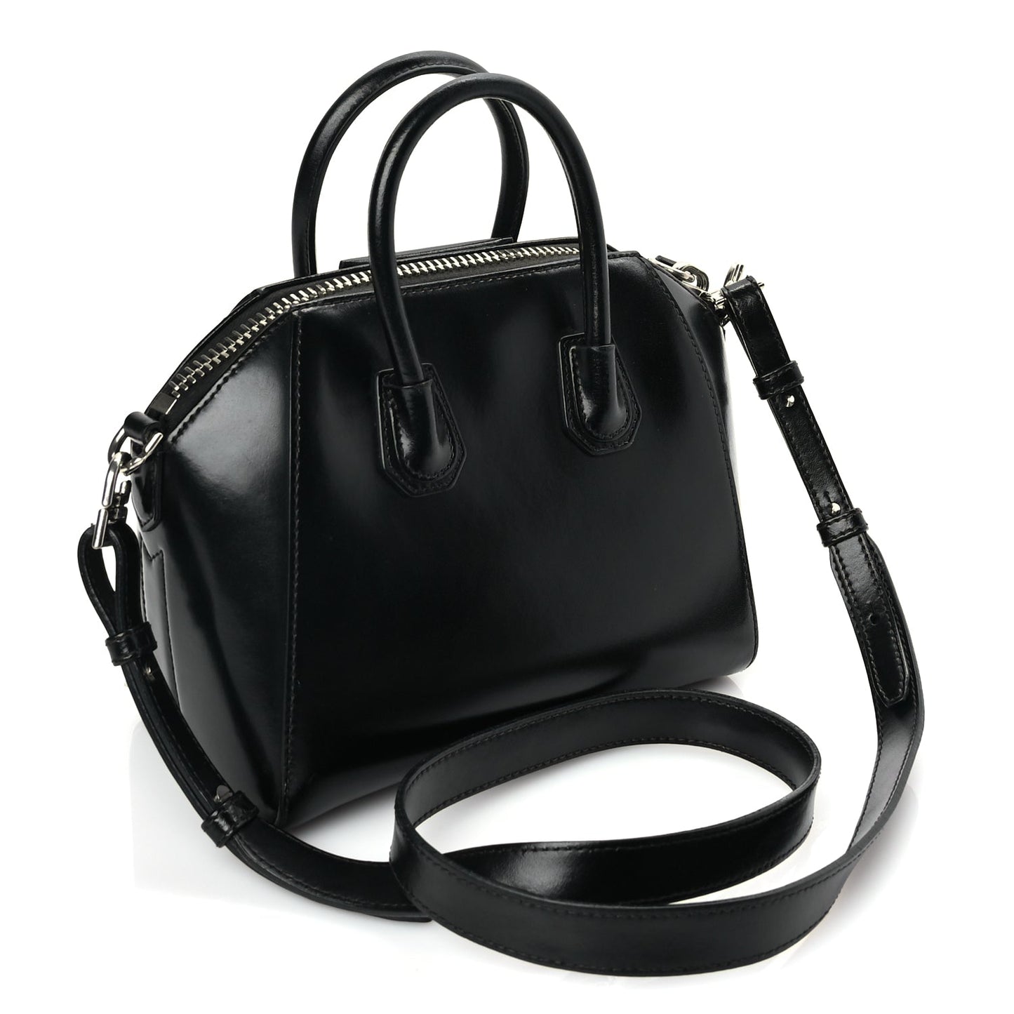 Givenchy Shiny Lord Calfskin Mini Antigona Black