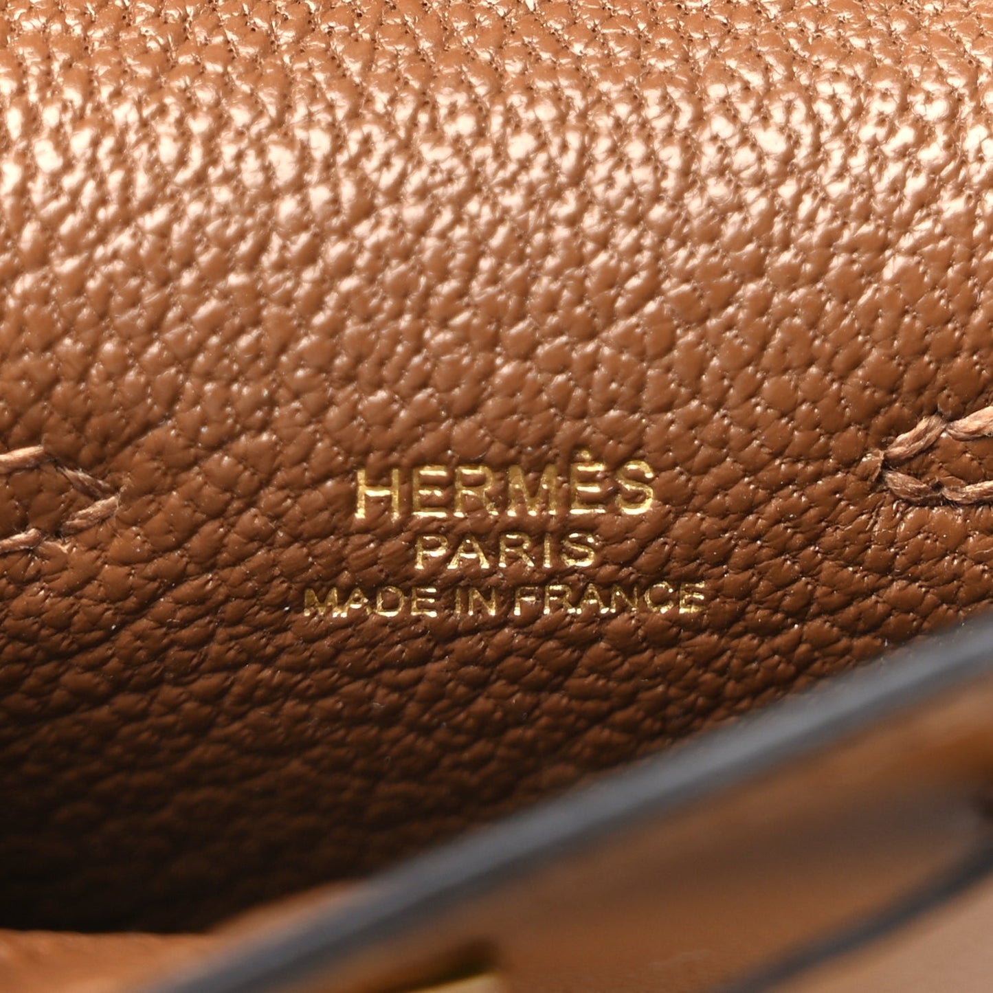 Hermes Tadelakt Mini Kelly Twilly Bag Charm Alezan
