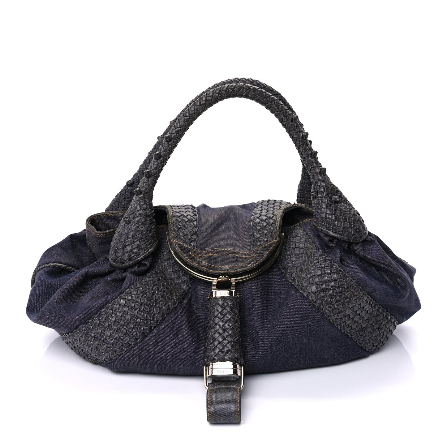 Fendi Denim Spalmati Woven Spy Blue
