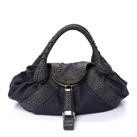 Fendi Denim Spalmati Woven Spy Blue