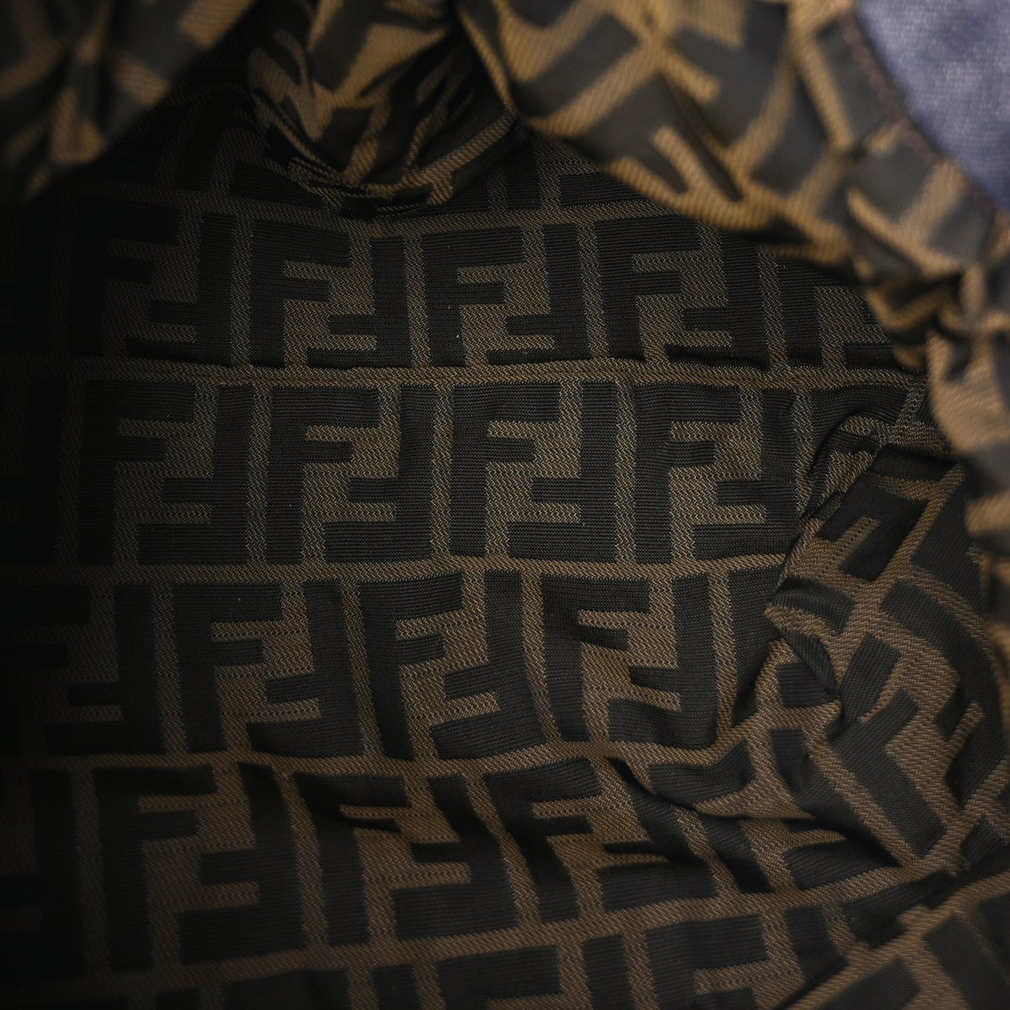 Fendi Denim Spalmati Woven Spy Blue