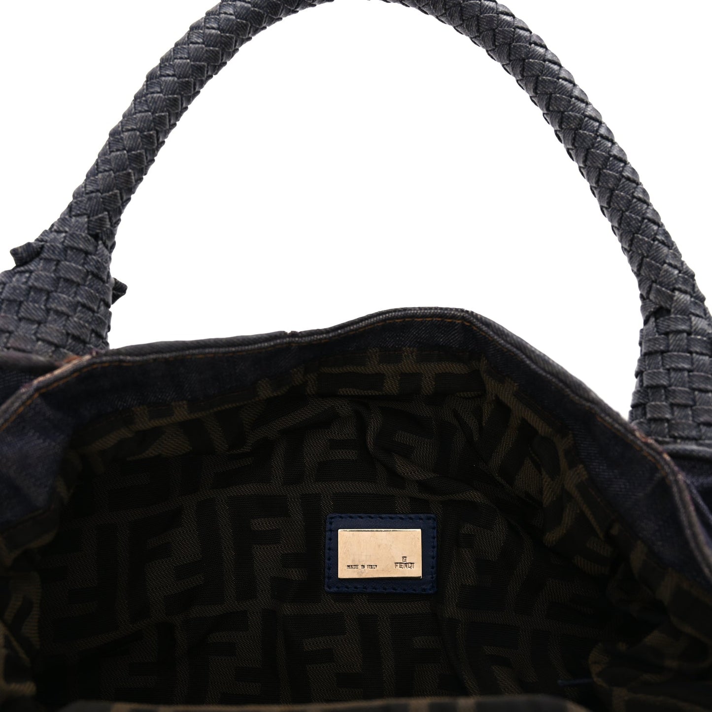 Fendi Denim Spalmati Woven Spy Blue