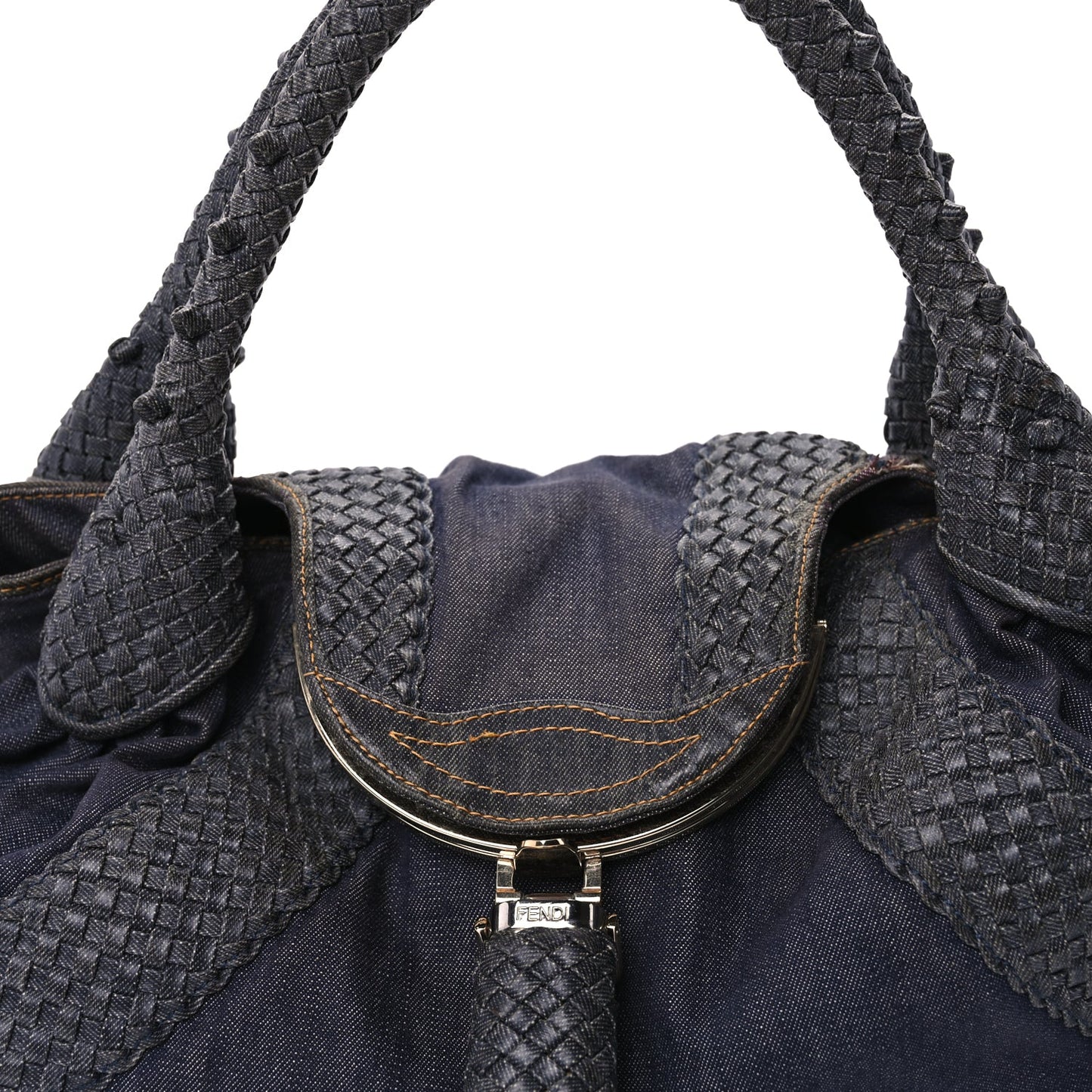 Fendi Denim Spalmati Woven Spy Blue