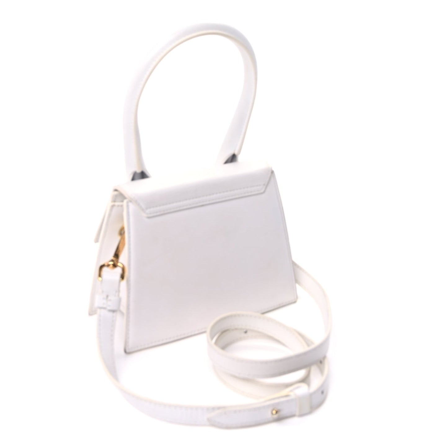 Jacquemus Smooth Calfskin Le Chiquito Moyen  White
